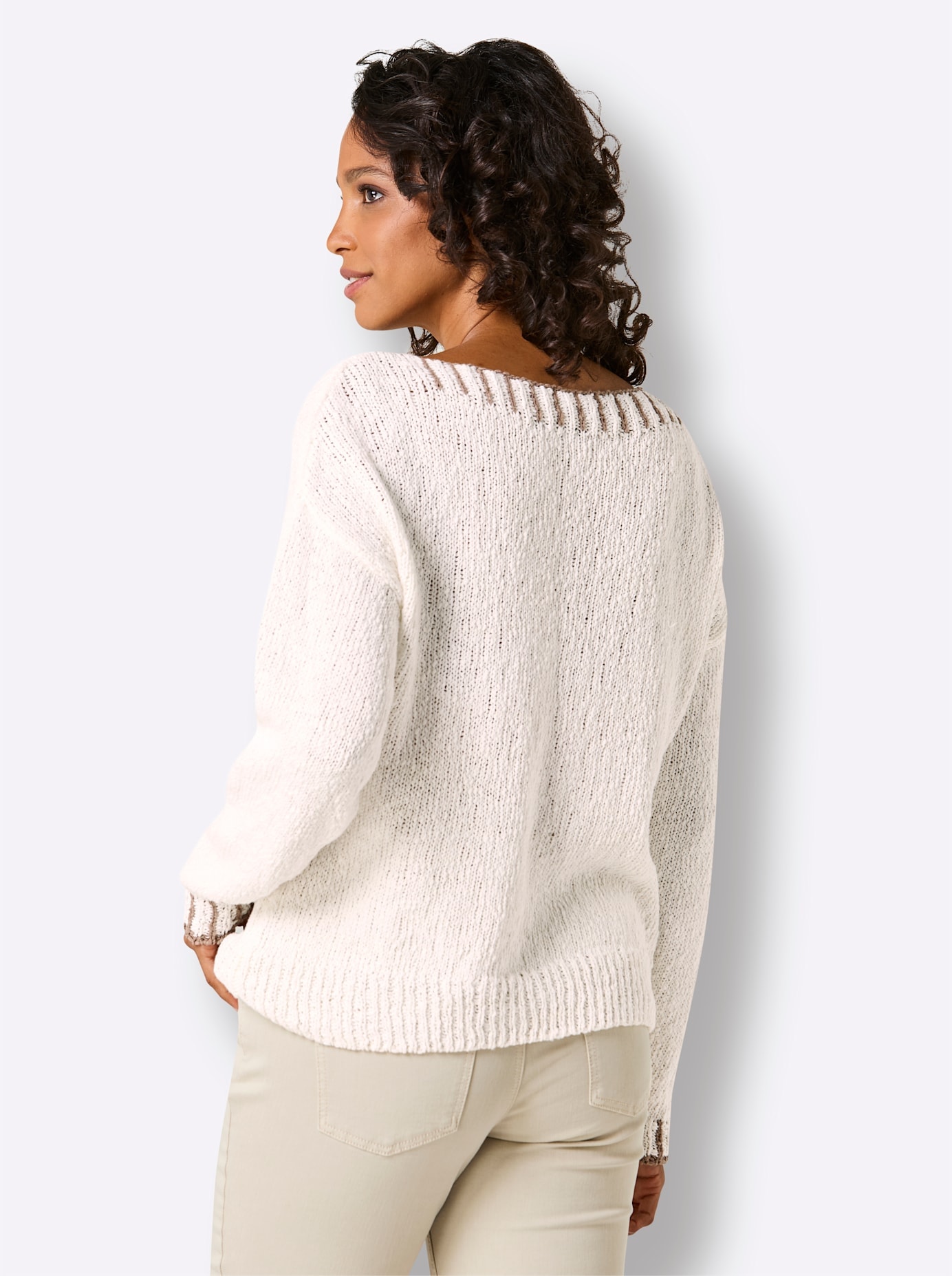 CREATION L PREMIUM Pull en tricot »Leinen-Baumwoll-Pullover«