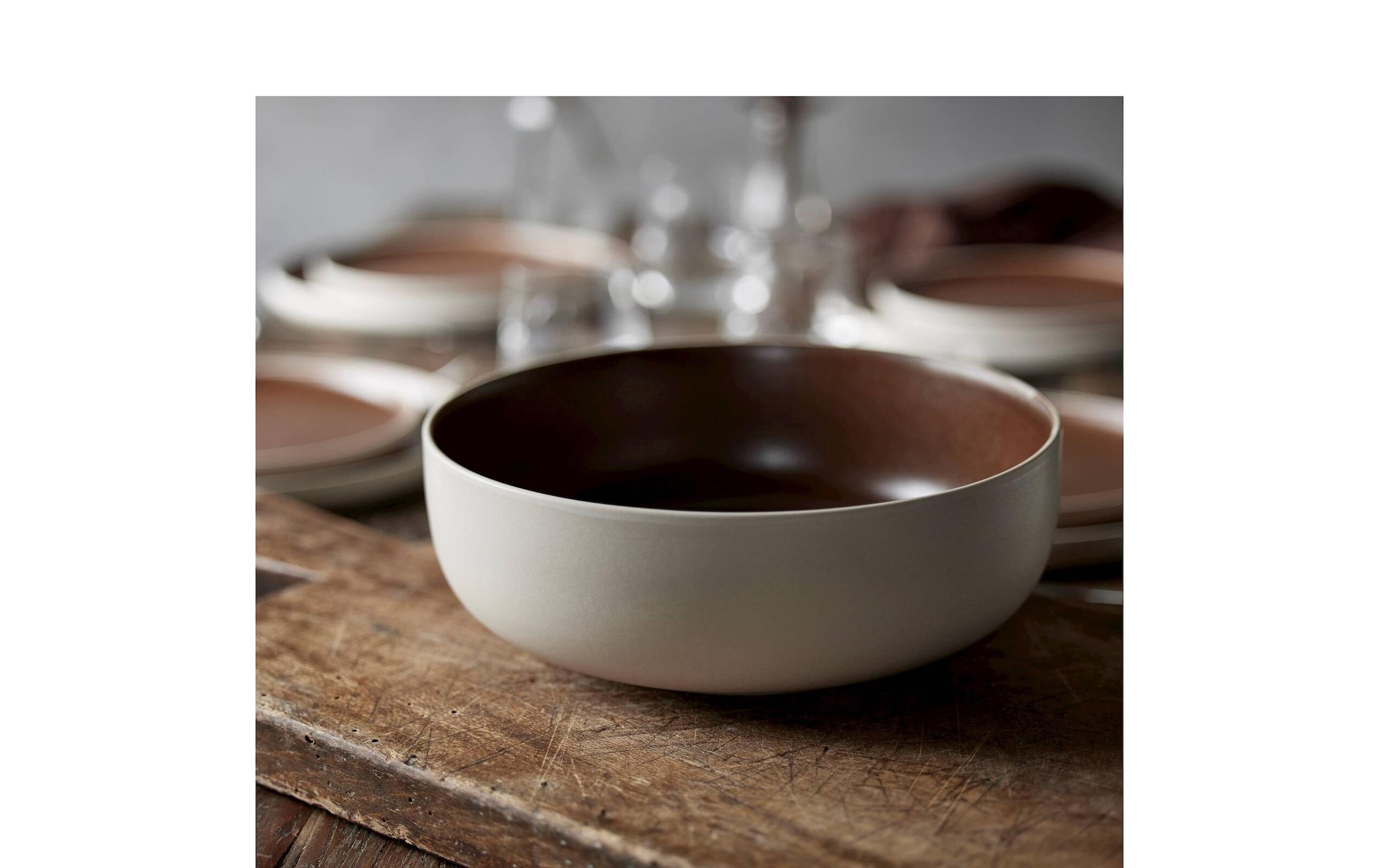   Schale »Studio Round North 25 cm, 1 Stück« aus Steingut