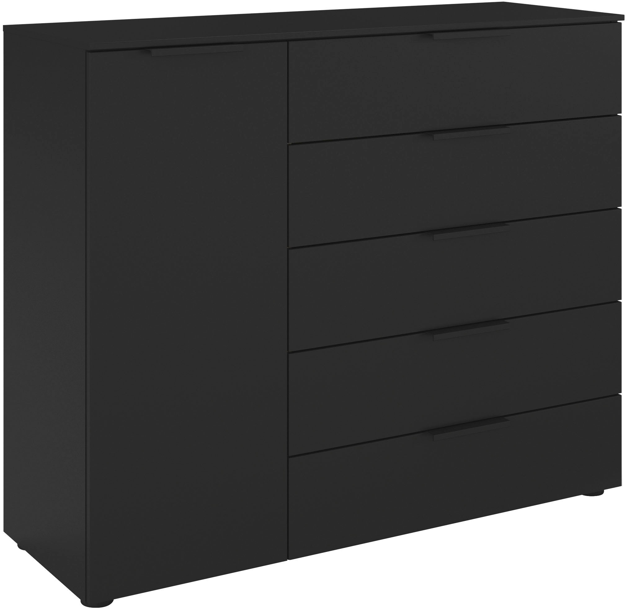 LeGer Home by Lena Gercke Commode »Kommode Sideboard Schubladen Türenkommode SERINA eleganter Eyecatcher« ,  avec 5 tiroirs et 1 porte ainsi que poignées en métal MADE IN GERMANY