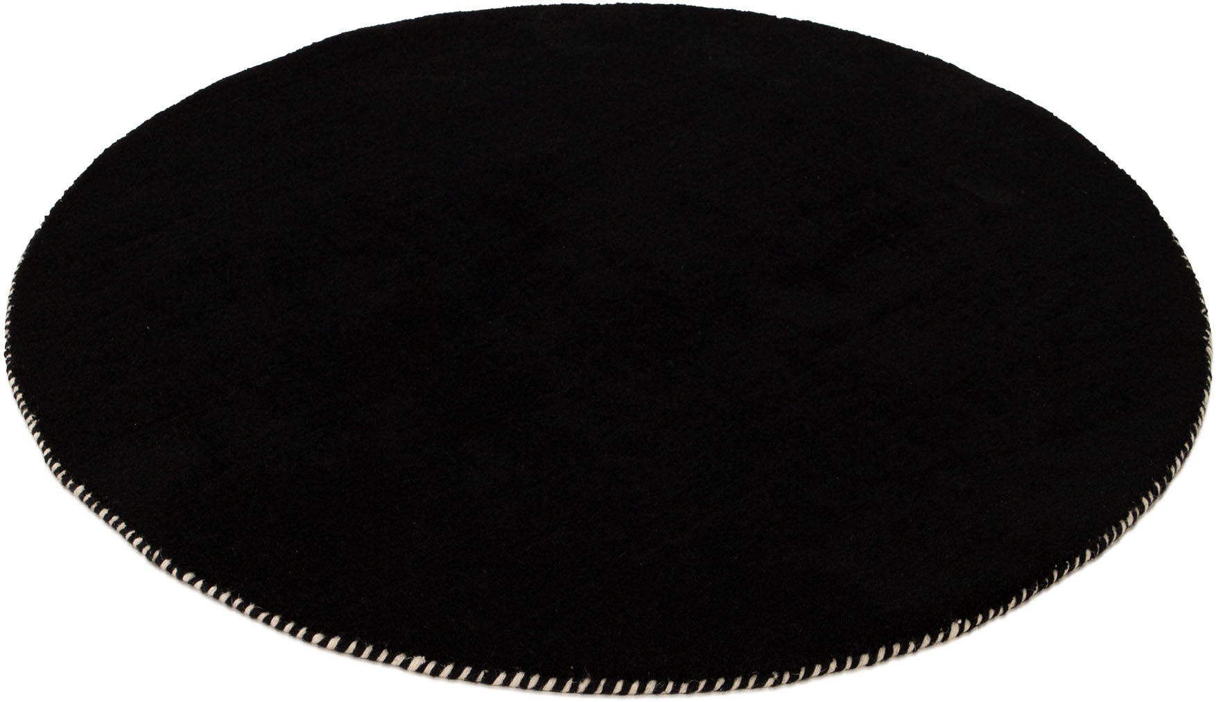 carpetfine Wollteppich »Gabbeh Lola Uni« rund 14 mm Höhe mit natürlichem Pflanzenmaterial von Hand gewebt, auch als Läufer