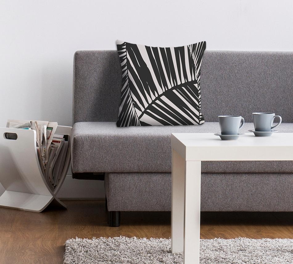 queence Dekokissen »»Blätter«« Kissenhülle ohne Füllung, 1 Stück