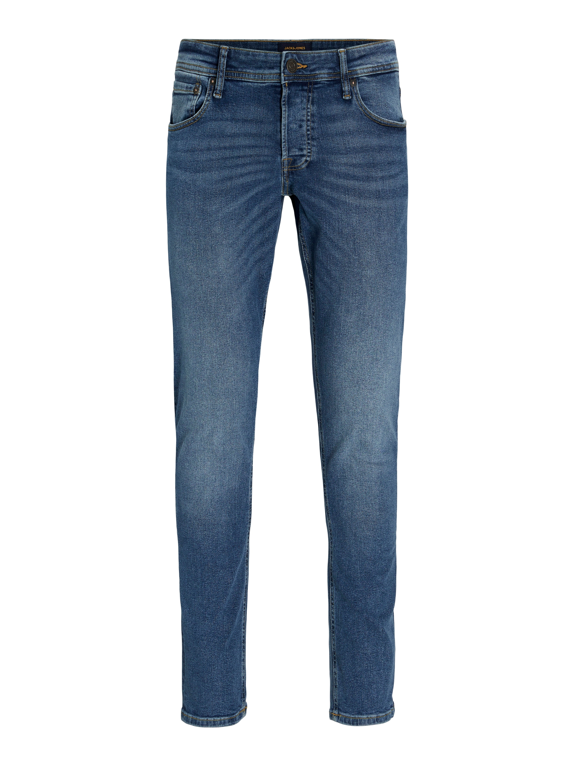Jack & Jones Slim-fit-Jeans »JJIGLENN Jeans mit schmaler Beinform und Stretch für Komfort«, Denim/Jeans, modisch, slim fit, Baumwollmischung
