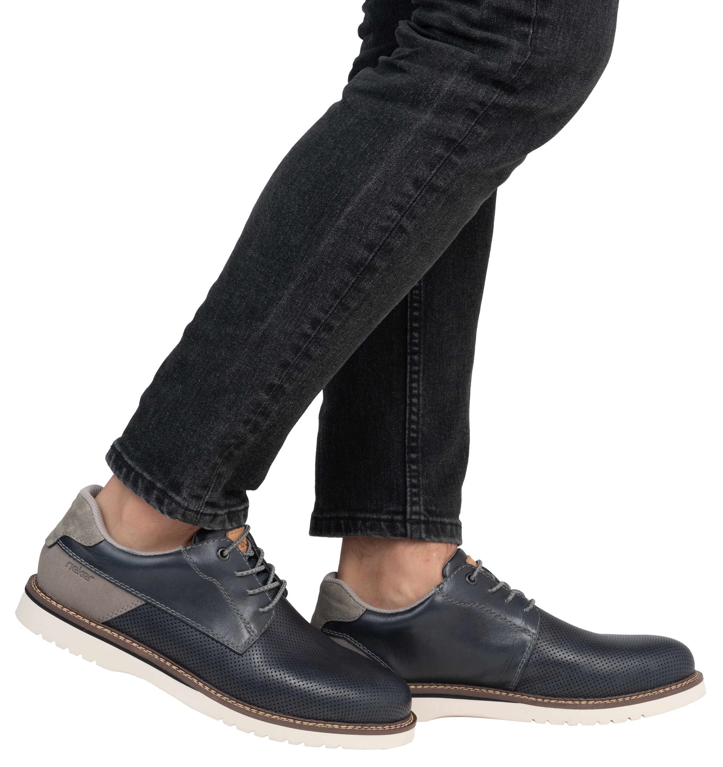 Rieker Chaussure à lacets  , chaussure basse, lacets casual avec entrée facilitée grâce à un élastique