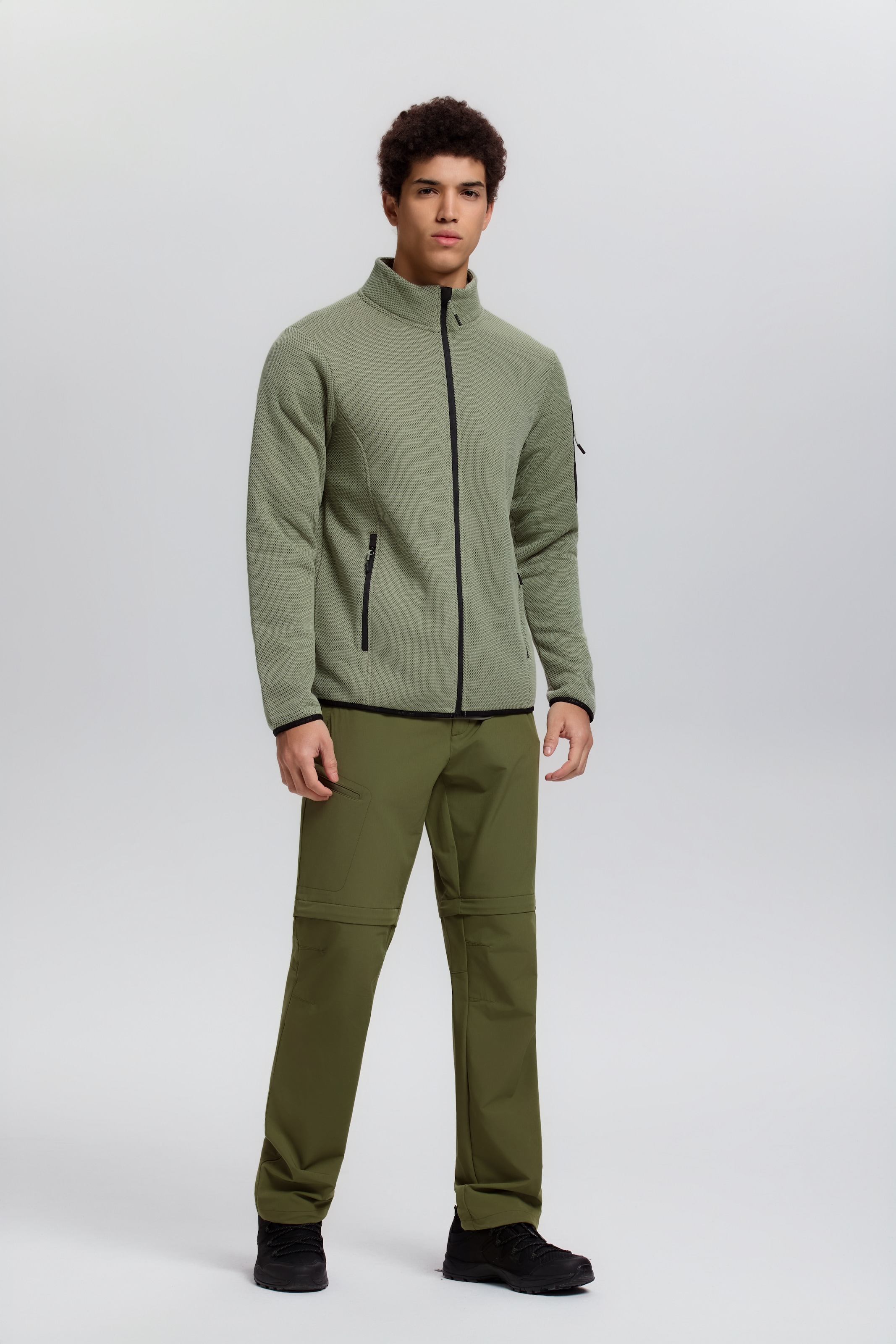 Icepeak Fleecejacke »BREDSTEDT« sportlicher Stil, mit Stehkragen, mit Reissverschlusstaschen