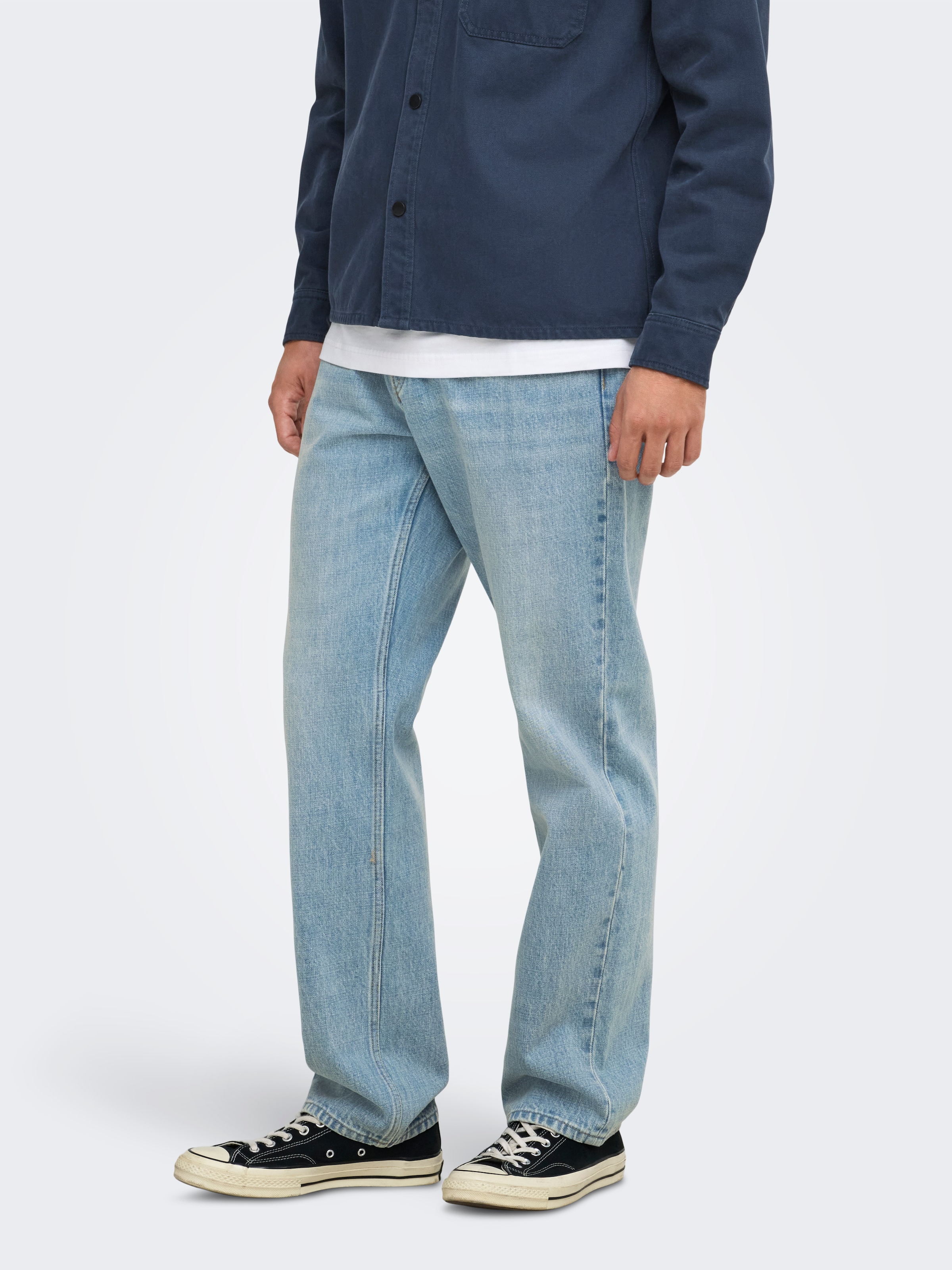 ONLY & SONS Jeans droit »ONSEDGE STRAIGHT DNM« coton, coupe droite