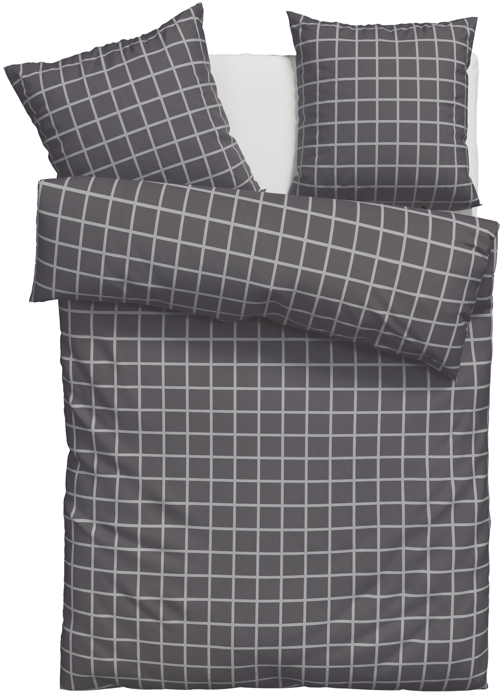 GOODproduct Bettwäsche »Eemil« 2 Stk. karierte Bettwäsche, 100% Baumwolle, ab Gr. 135x200 cm