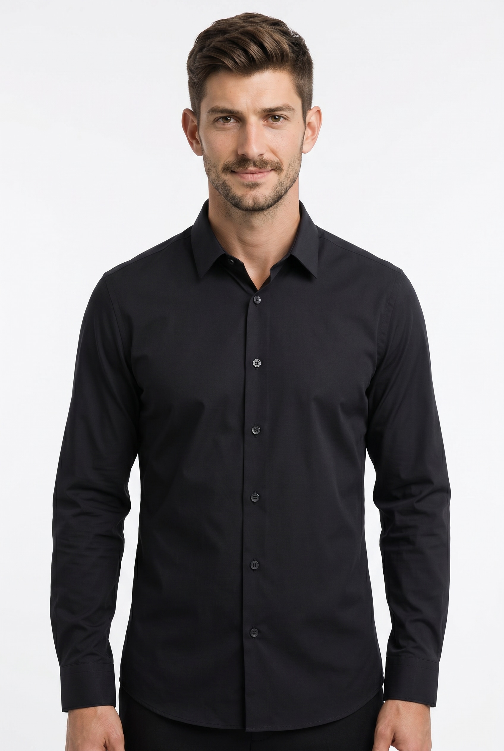 Calvin Klein Chemise d'affaires »XSLIM ESNTL POPLIN NOS STR SLD« avec encolure ronde