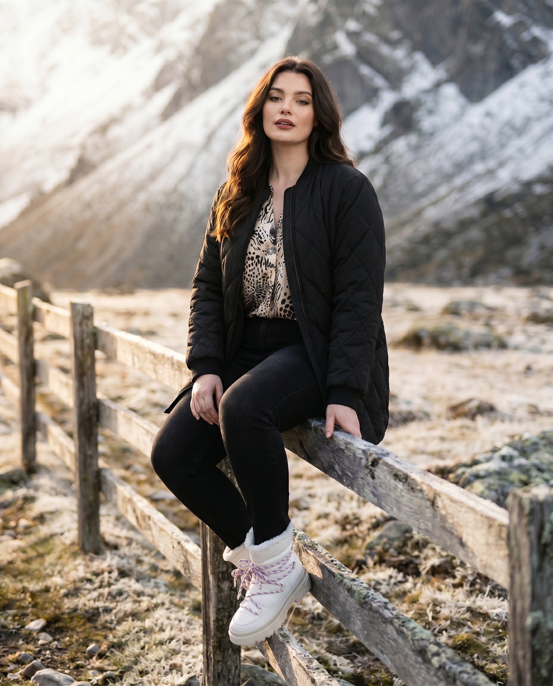 Aniston SHOES Bottes d'hiver  bottes d'hiver, Moon Boots avec fausse fourrure chaude - NOUVELLE COLLECTION
