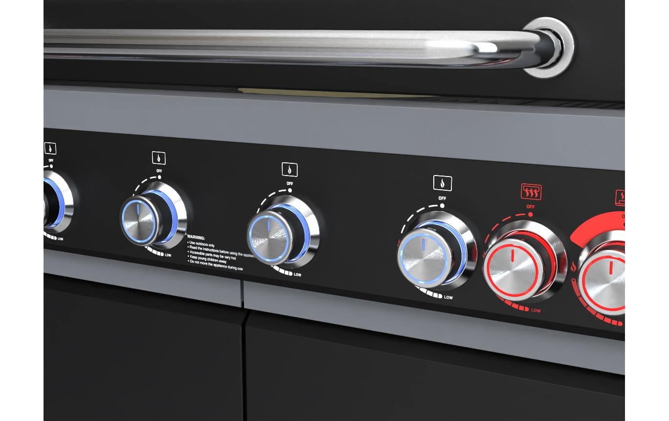 ohmex Gasgrill »OHM-BBQ-6225SB«