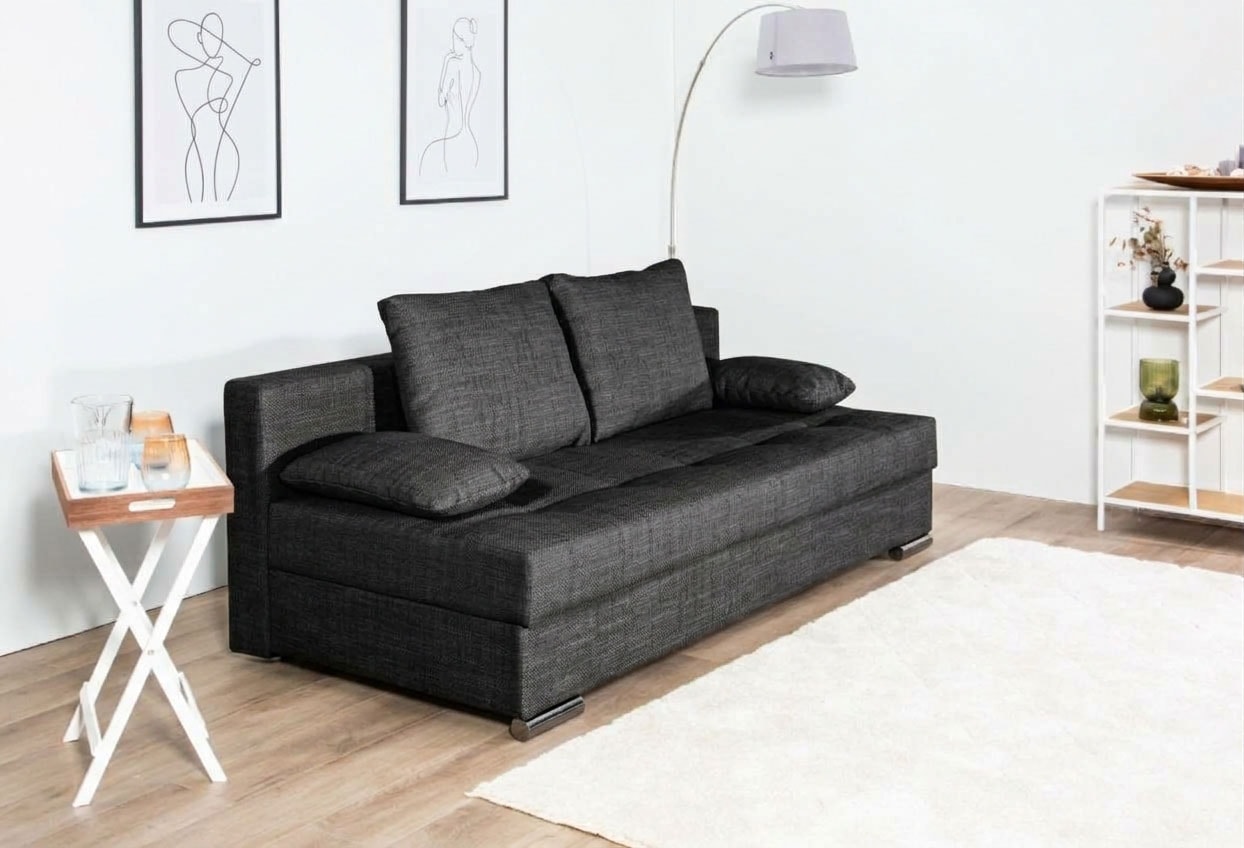 COLLECTION AB Canapé-lit »Tania, B: 194 cm, Liegefl. 140x194 cm, Federkern« Schlafsofa,Bettfunktion,Bettkasten,inklusive Rückenkissen,Federkern