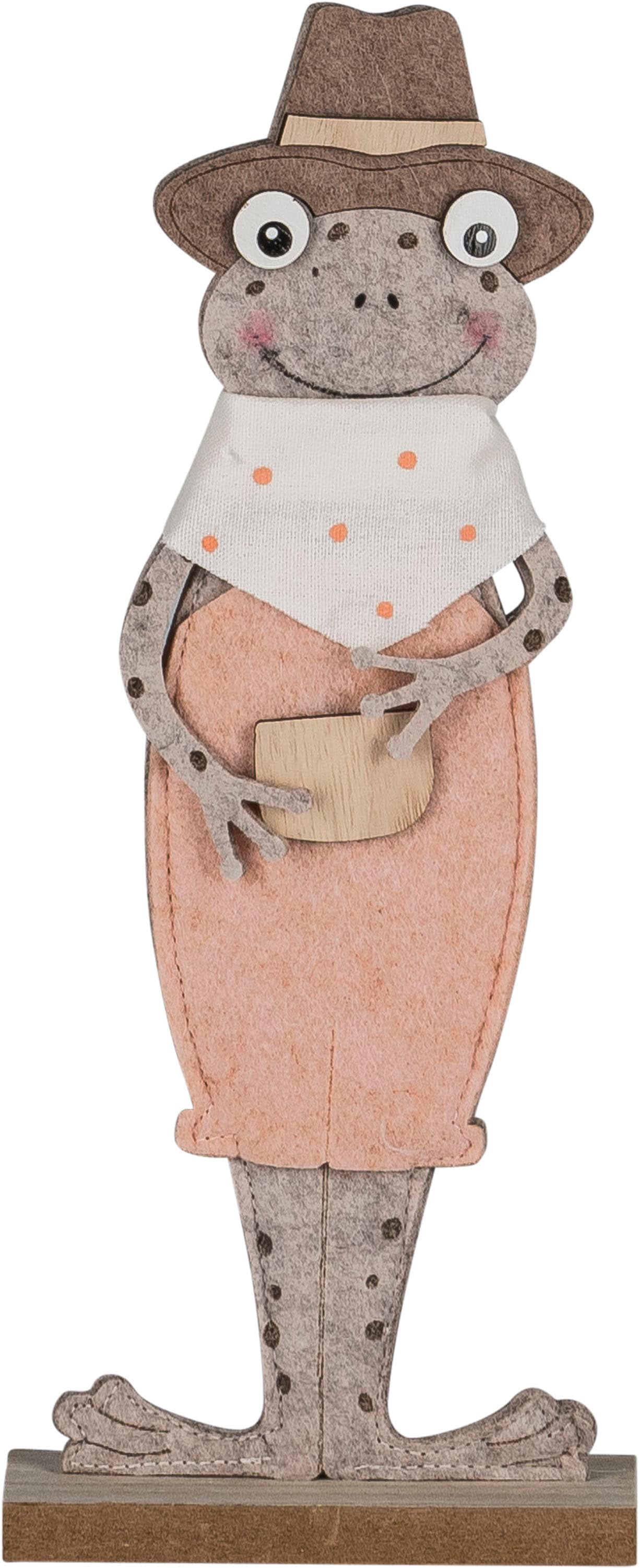 Creativ home Dekofigur »Frösche mit Giesskanne« mit niedlichen Applikationen