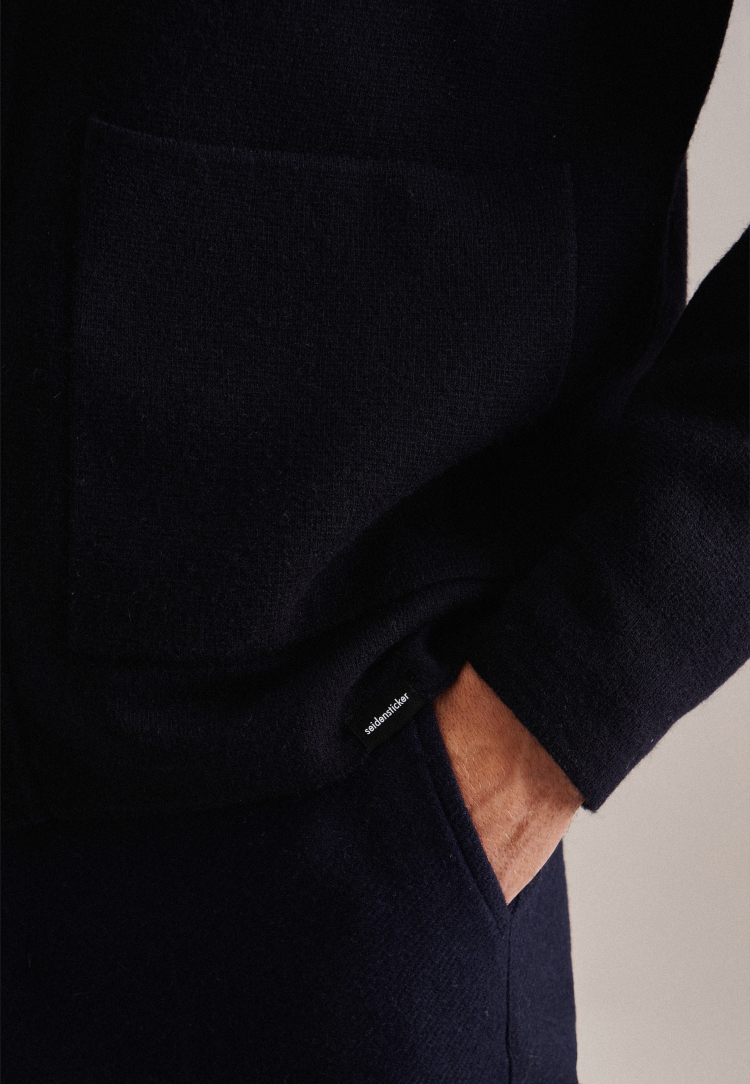 seidensticker Strickjacke »Regular« Langarm Kragen Uni