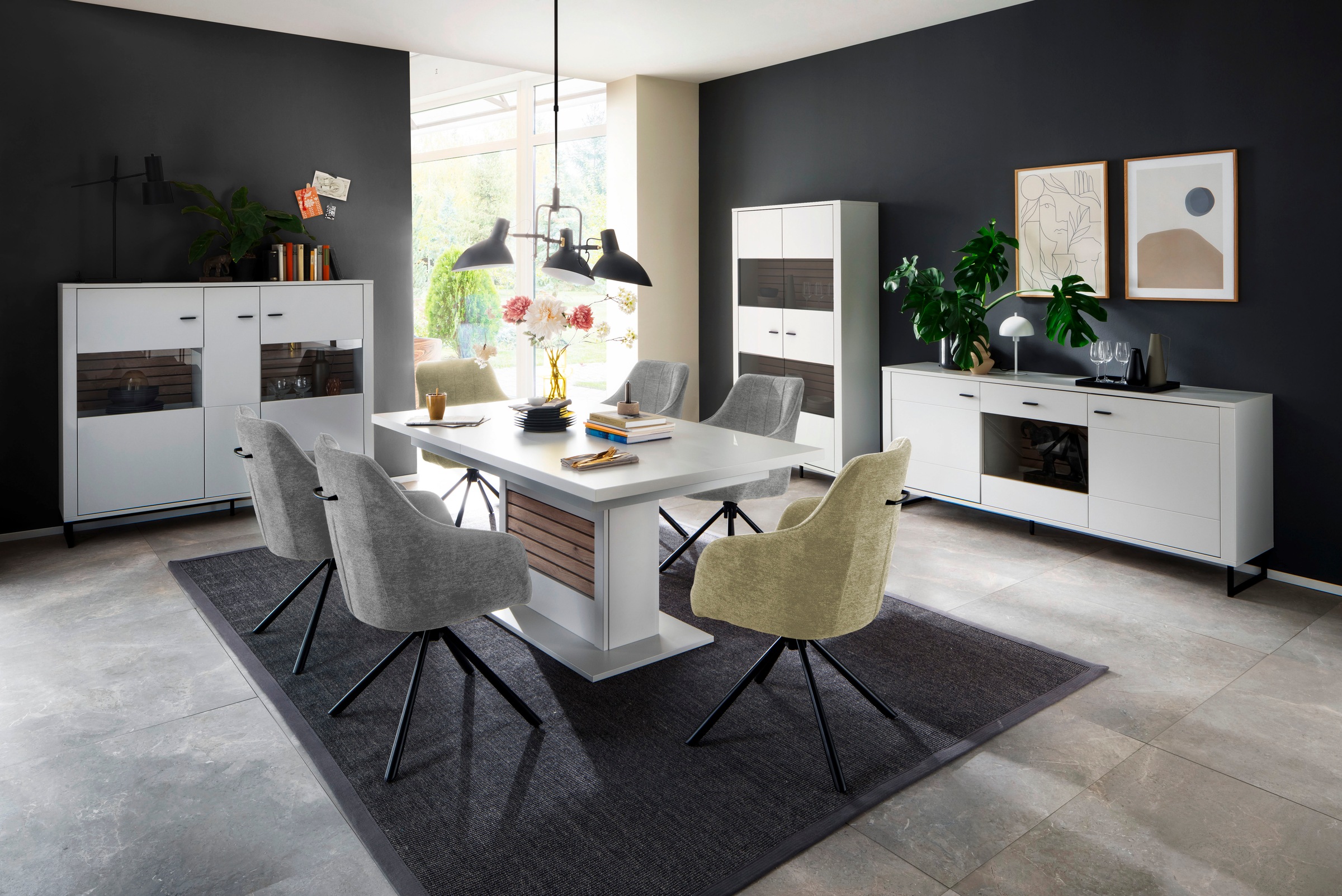 MCA furniture Esszimmerstuhl »KASAMA« () (2er-Set), 180° drehbar, Belastbarkeit120 kg, Sitzhöhe ca. 51 cm