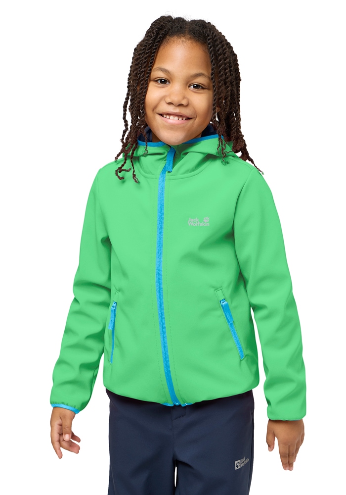 Jack Wolfskin Softshelljacke »FOURWINDS JACKET KIDS« mit Kapuze