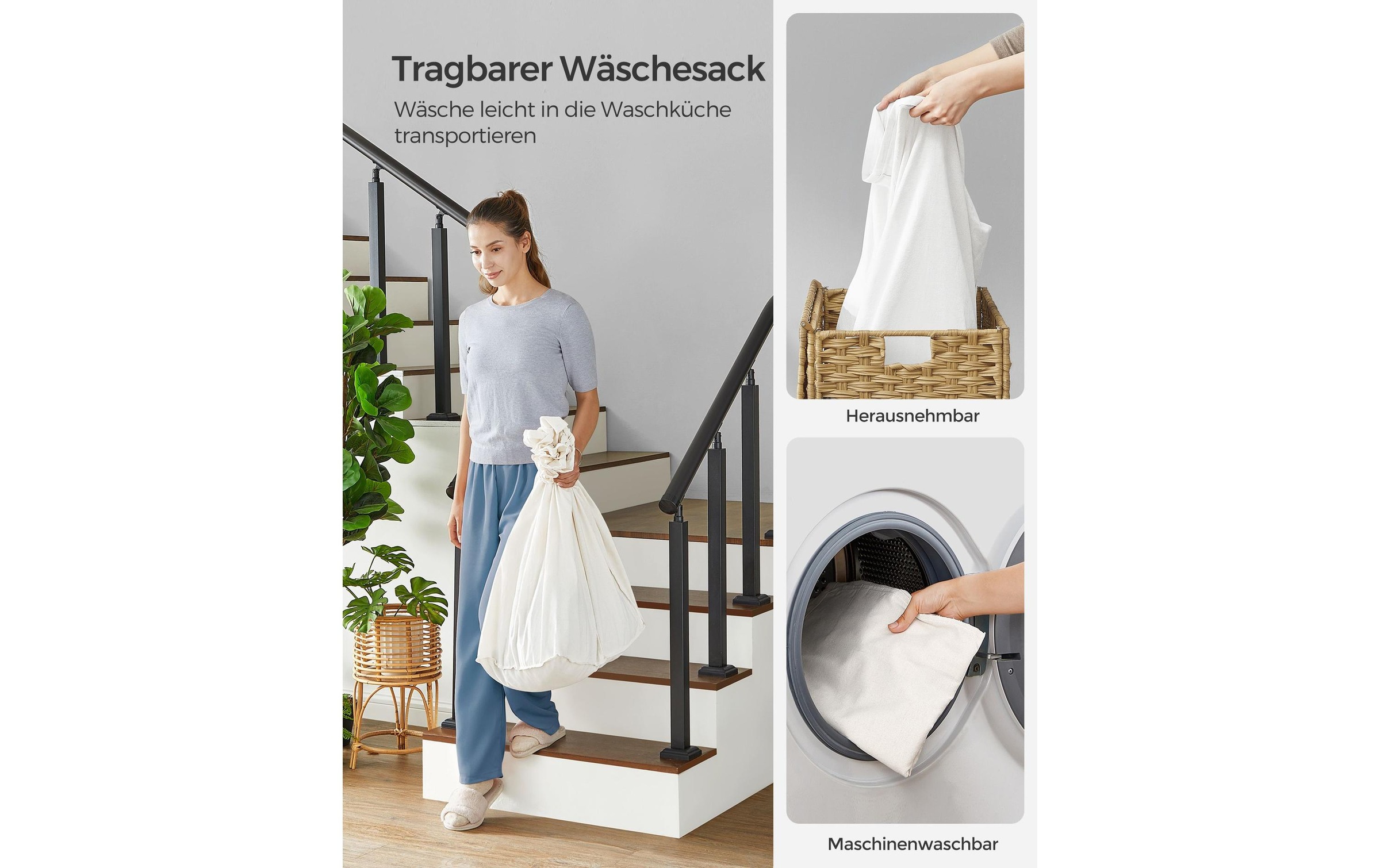 SONGMICS Wäschekorb »160 l«