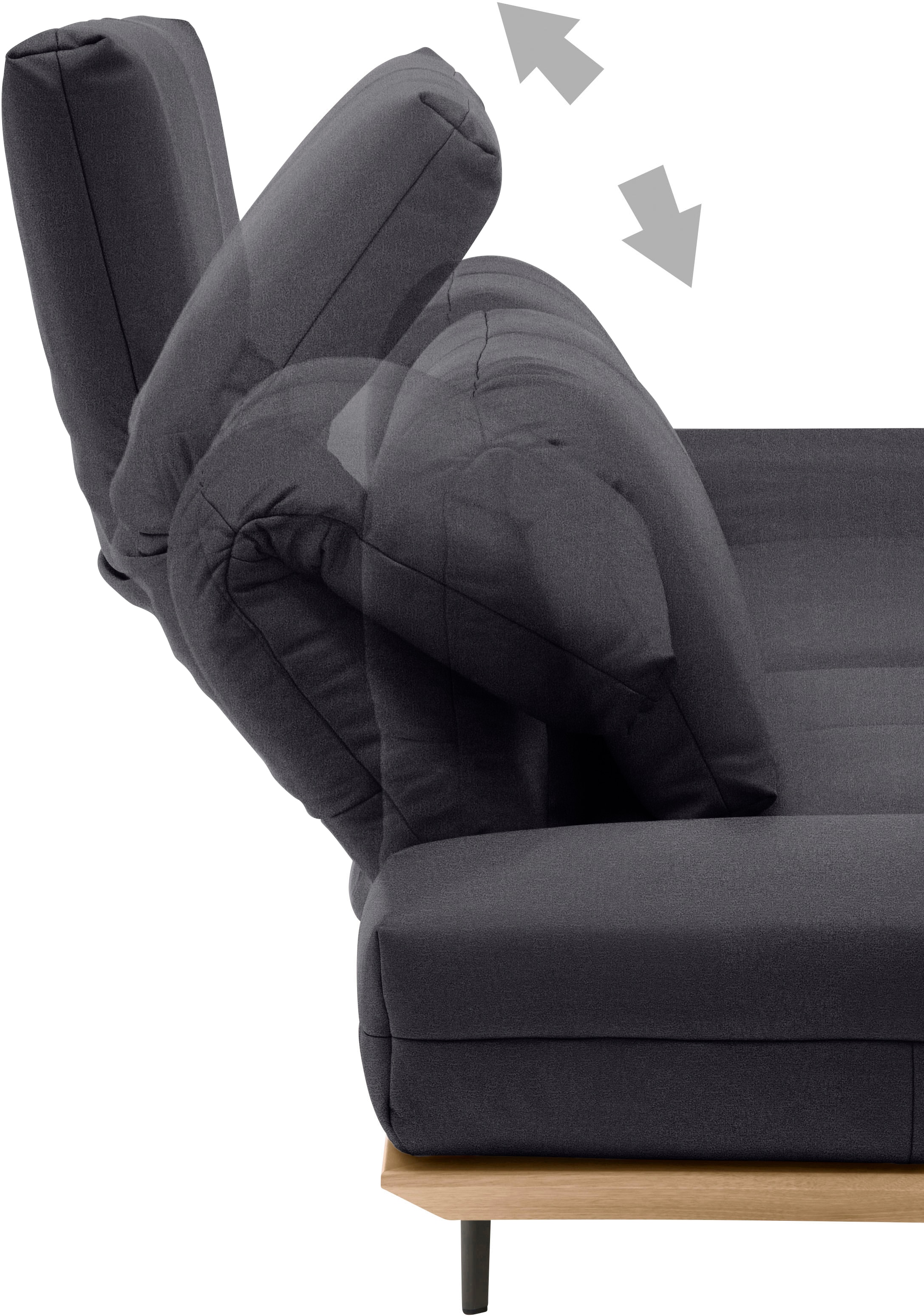 Creation BY ROLF BENZ 4 places »CR.420, Designsofa, Loungesofa« en 2 qualités, cadre en chêne naturel ou noyer, largeur 252 cm