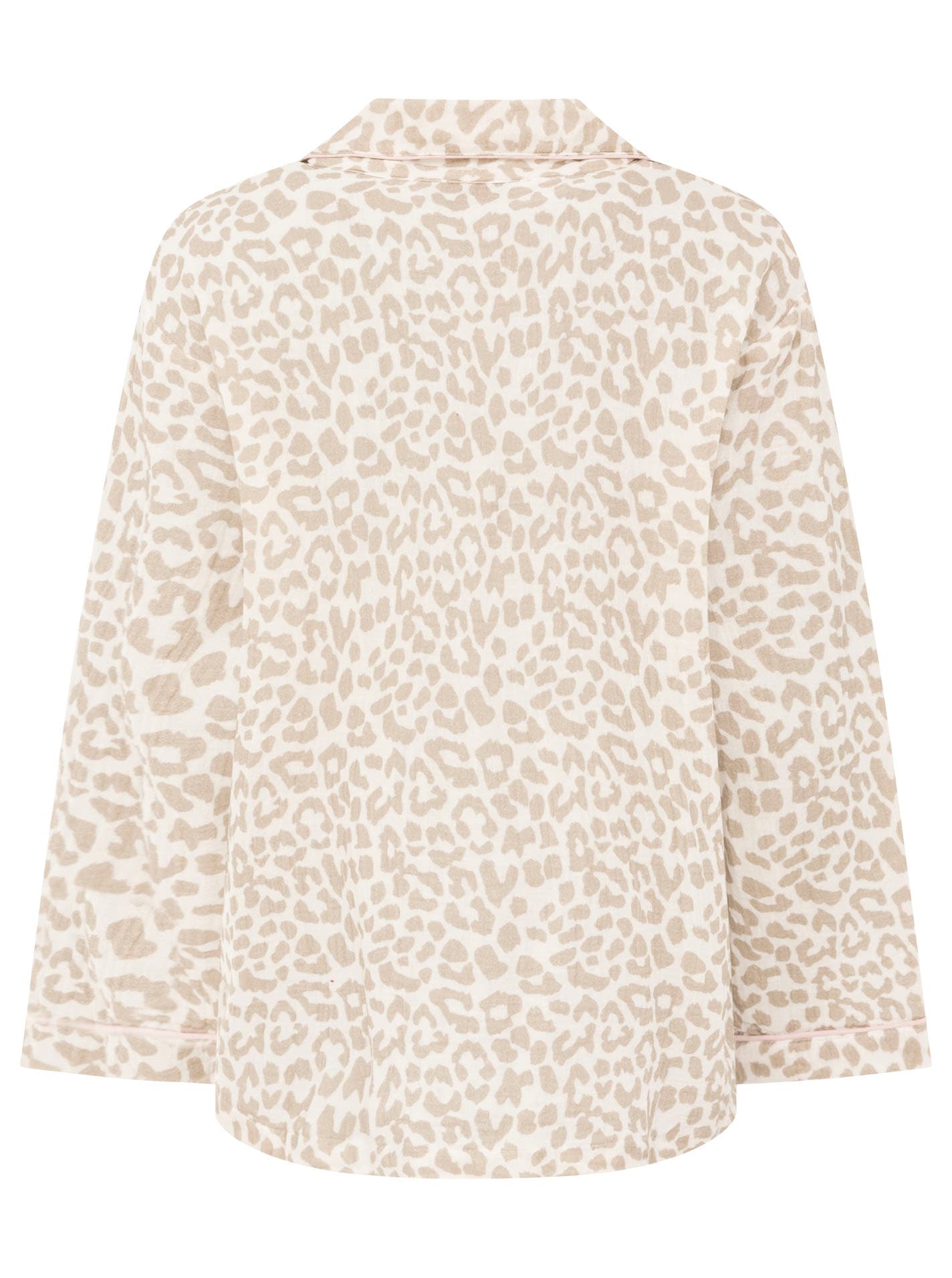 Zwillingsherz Pyjama »Classic Leo« 2 motif léopard, haut avec boutons, pantalon avec taille élastique