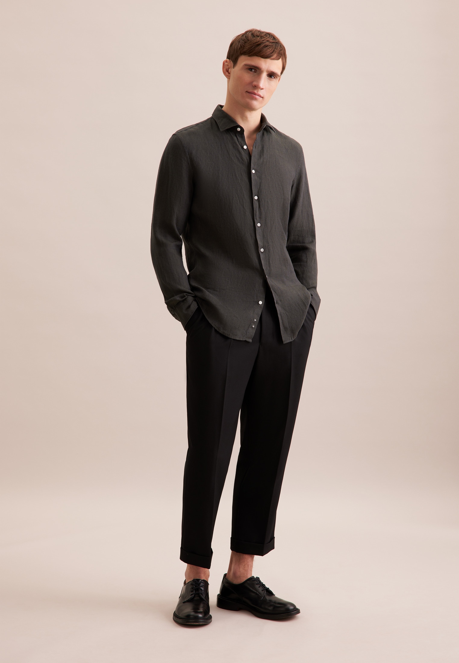 seidensticker Chemise d'affaires »Slim« Slim 1/1 Kentkragen Uni