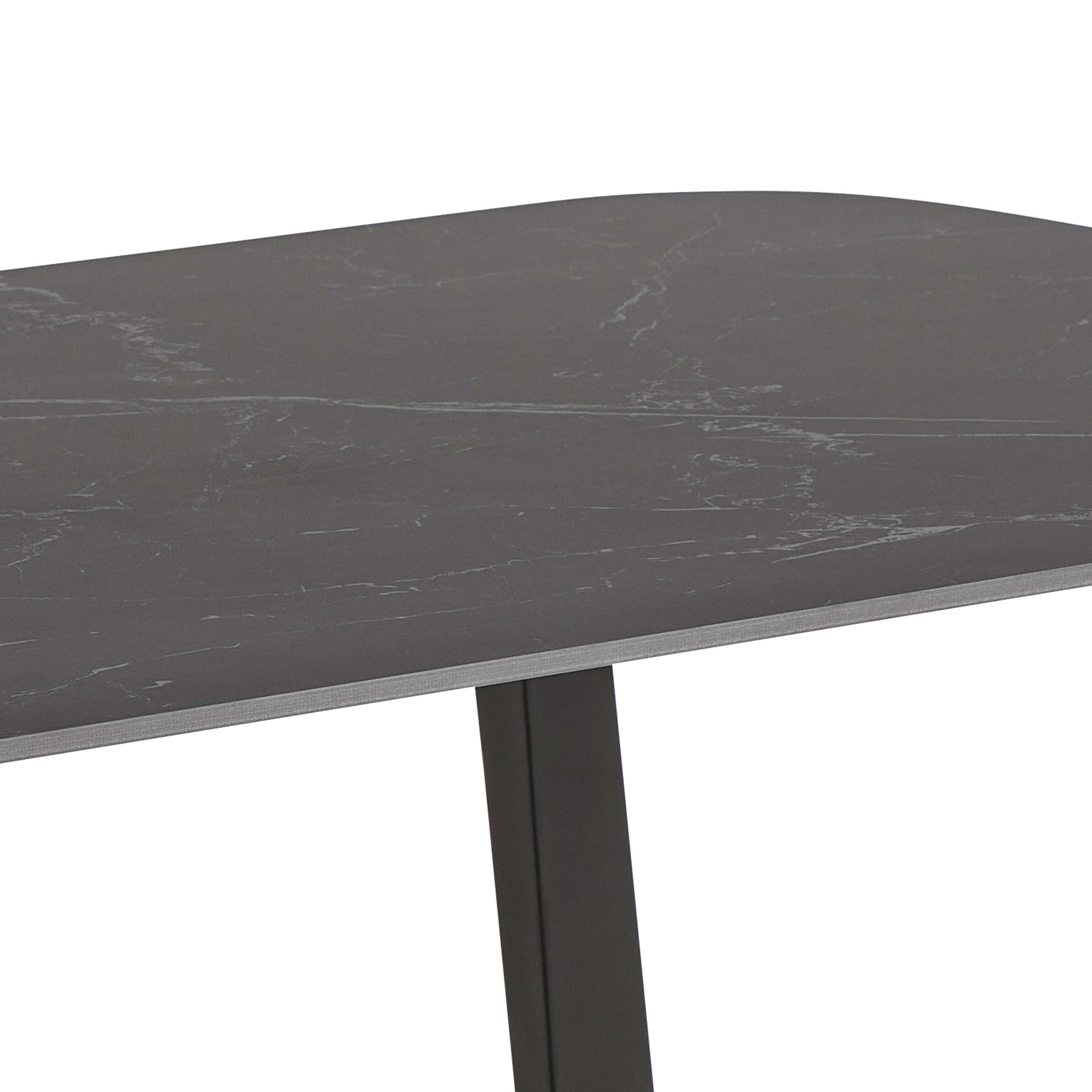 ACTONA GROUP Table de salle à manger »Antalya, Speisetisch, Tisch« rectangulaire, plaque en céramique, pied luge, 6 places assises, largeur 180 cm,