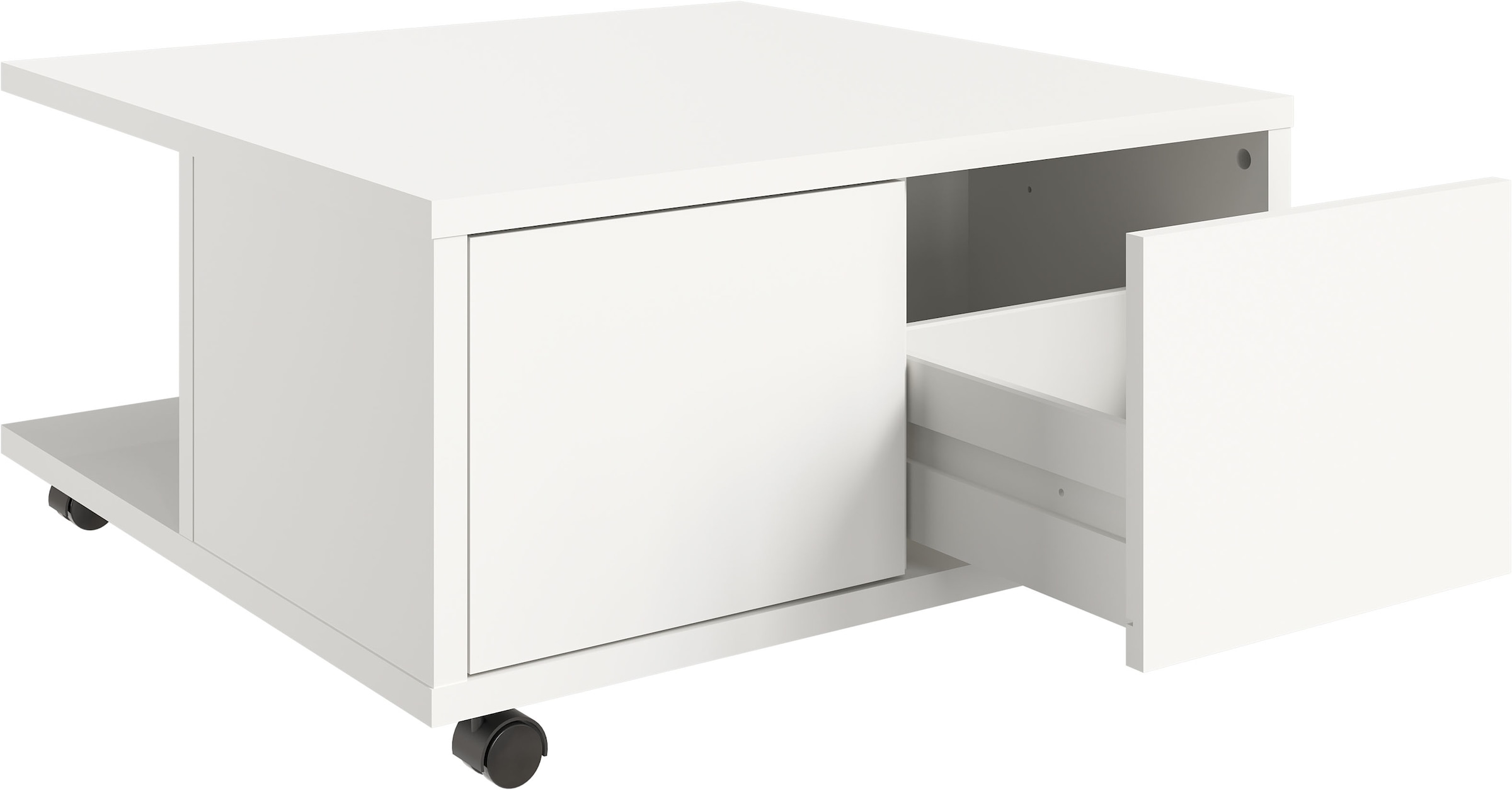 FMD Table basse »Twin« Schubladen als Push-to-open, viel Staur. , mit Rollen, Breite: 70 cm