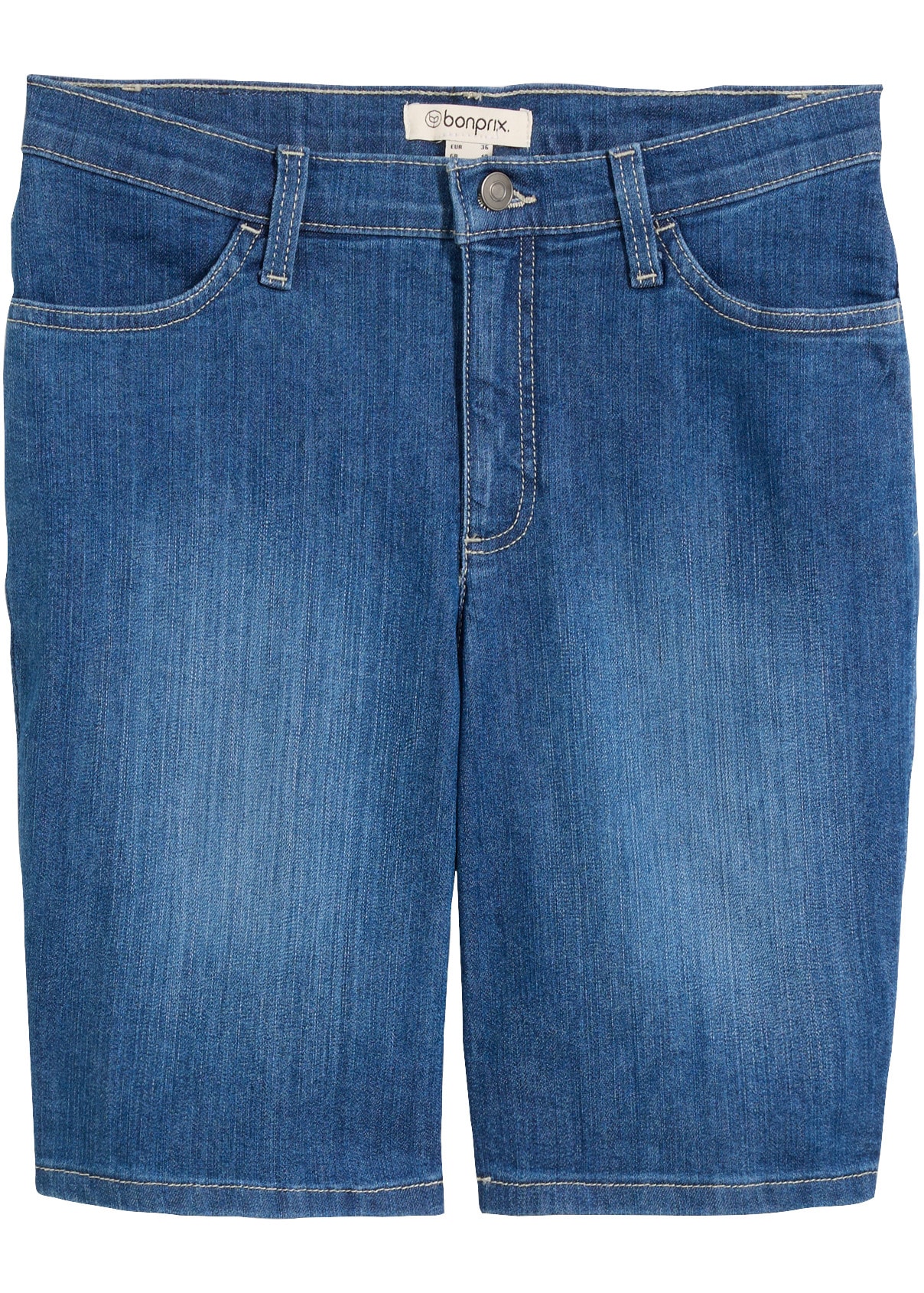 bonprix Bermuda  Coupe regular fit, en coton, polyester et élasthanne