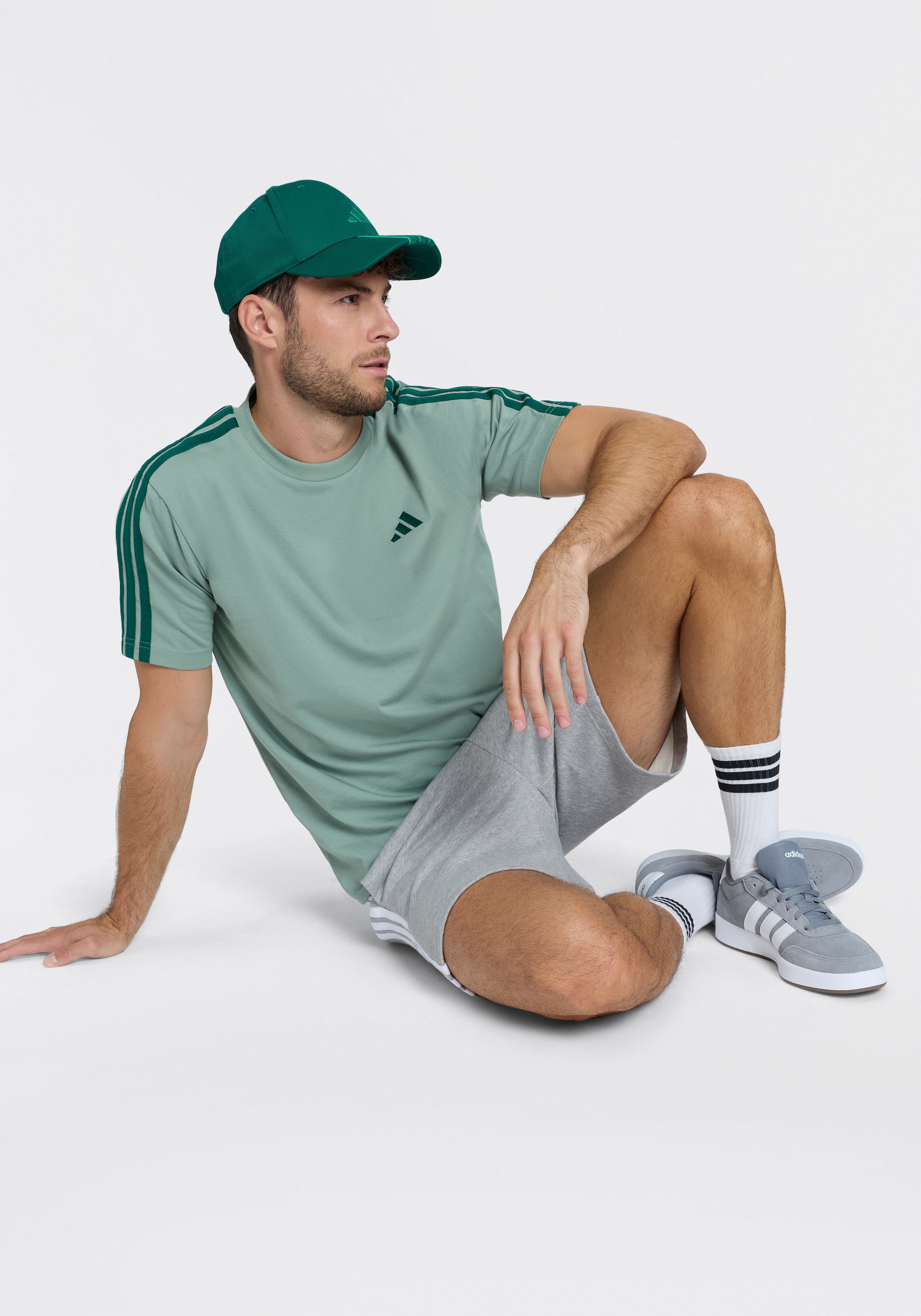 adidas Sportswear Short »ESSENTIALS 3-STREIFEN, FRENCH TERRY«