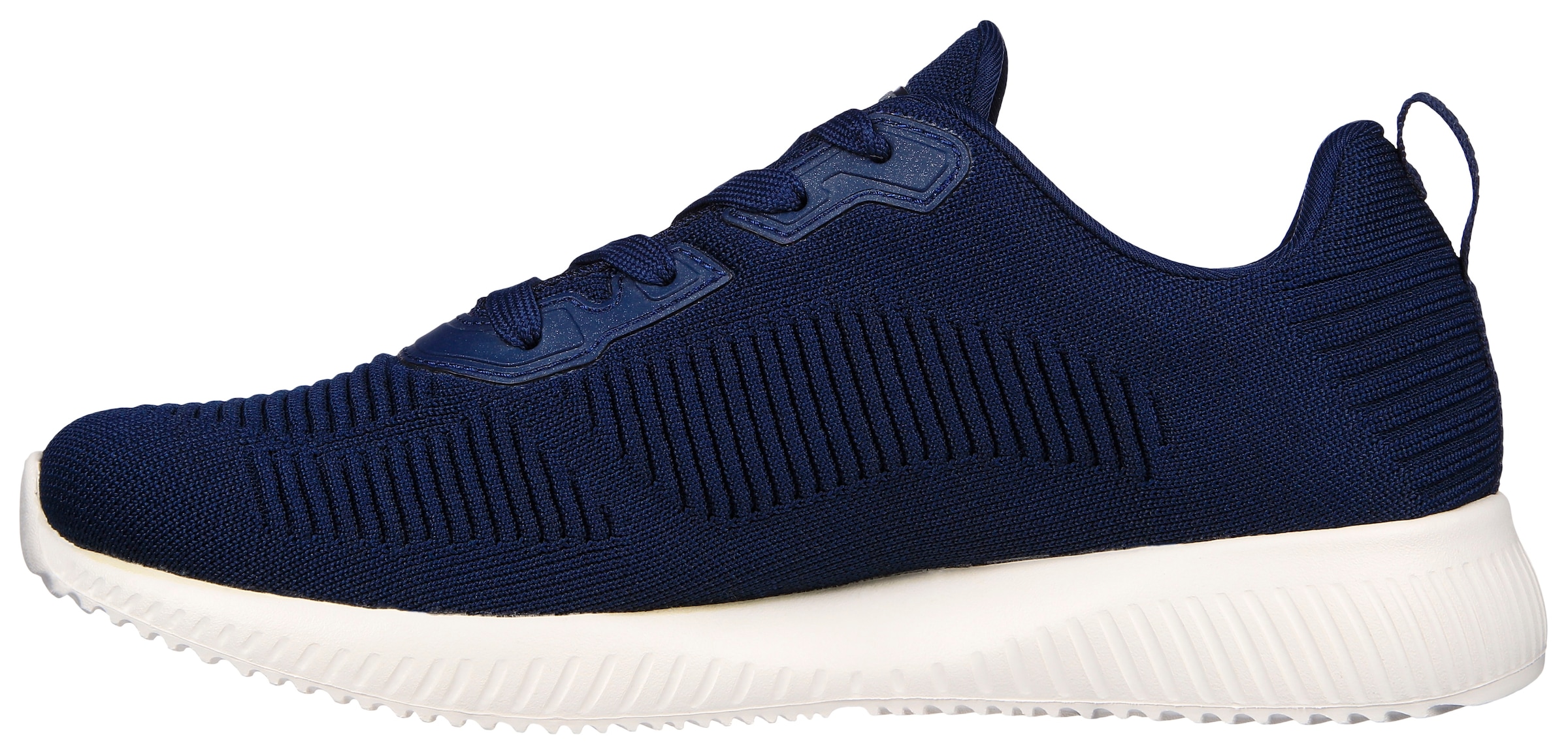 Skechers Sneakers »BOBS SQUAD - TOUGH TALK«  Schnürschuh, Freizeitschuh, Trainingsschuh in Strick-Optik