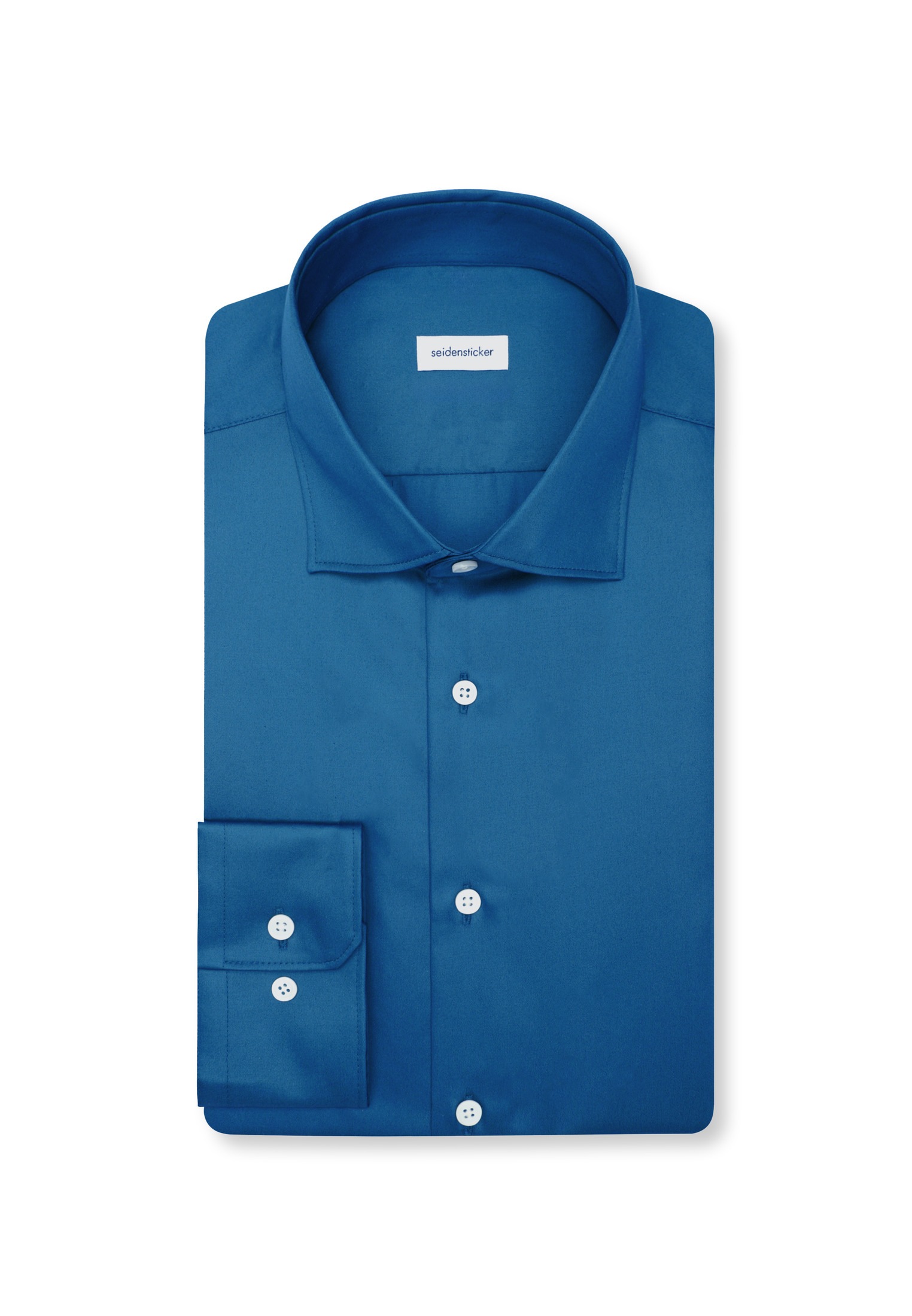 seidensticker Chemise d'affaires »Schwarze Rose« Col Kent uni 1/1 cintré
