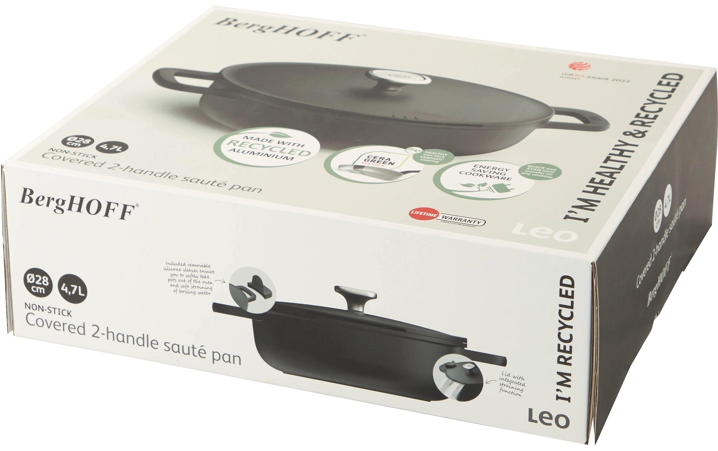 BergHOFF Sauteuse »Leo Phantom 28 cm« Aluminiumguss