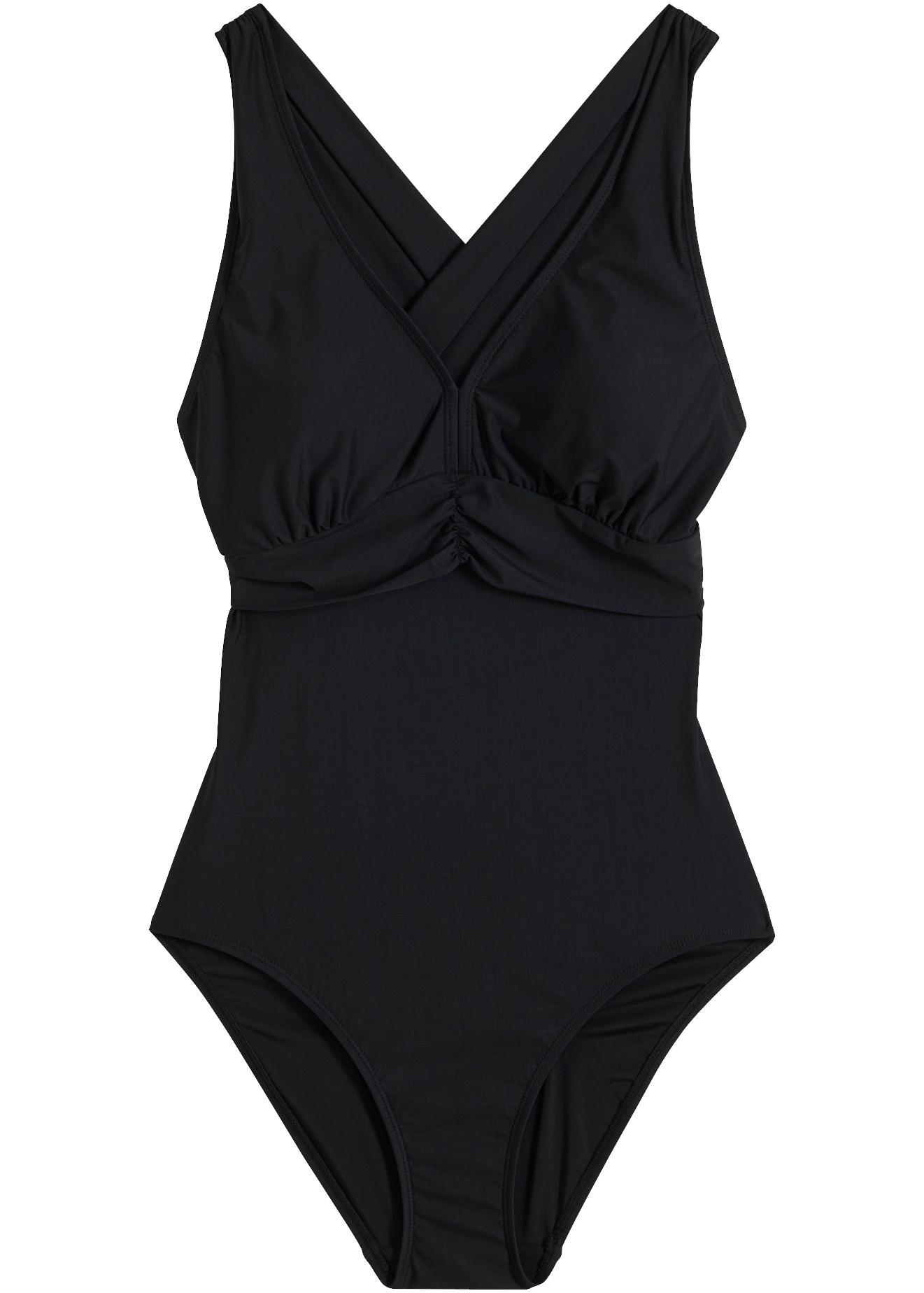 bonprix Maillot de bain avec fronces flatteuses, bretelles croisées