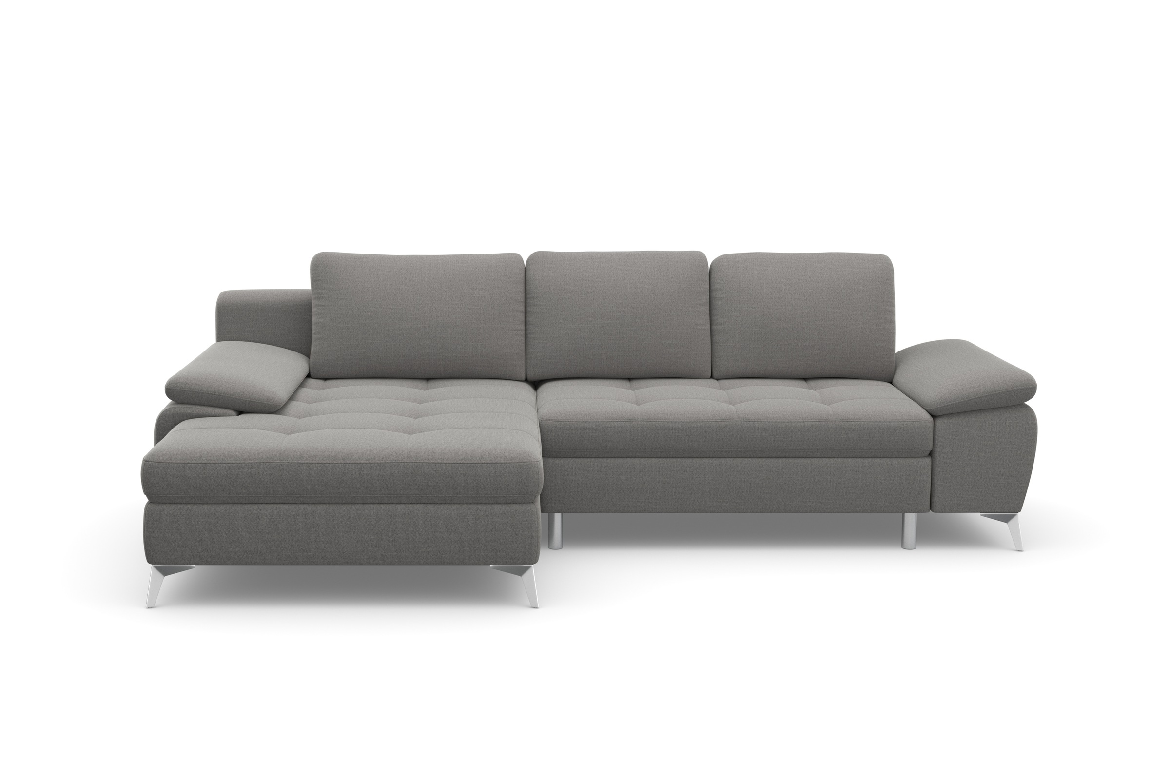 sit&more Canapé d'angle »Latigo L-Form« avec méridienne, au choix avec fonction lit et coffre de lit