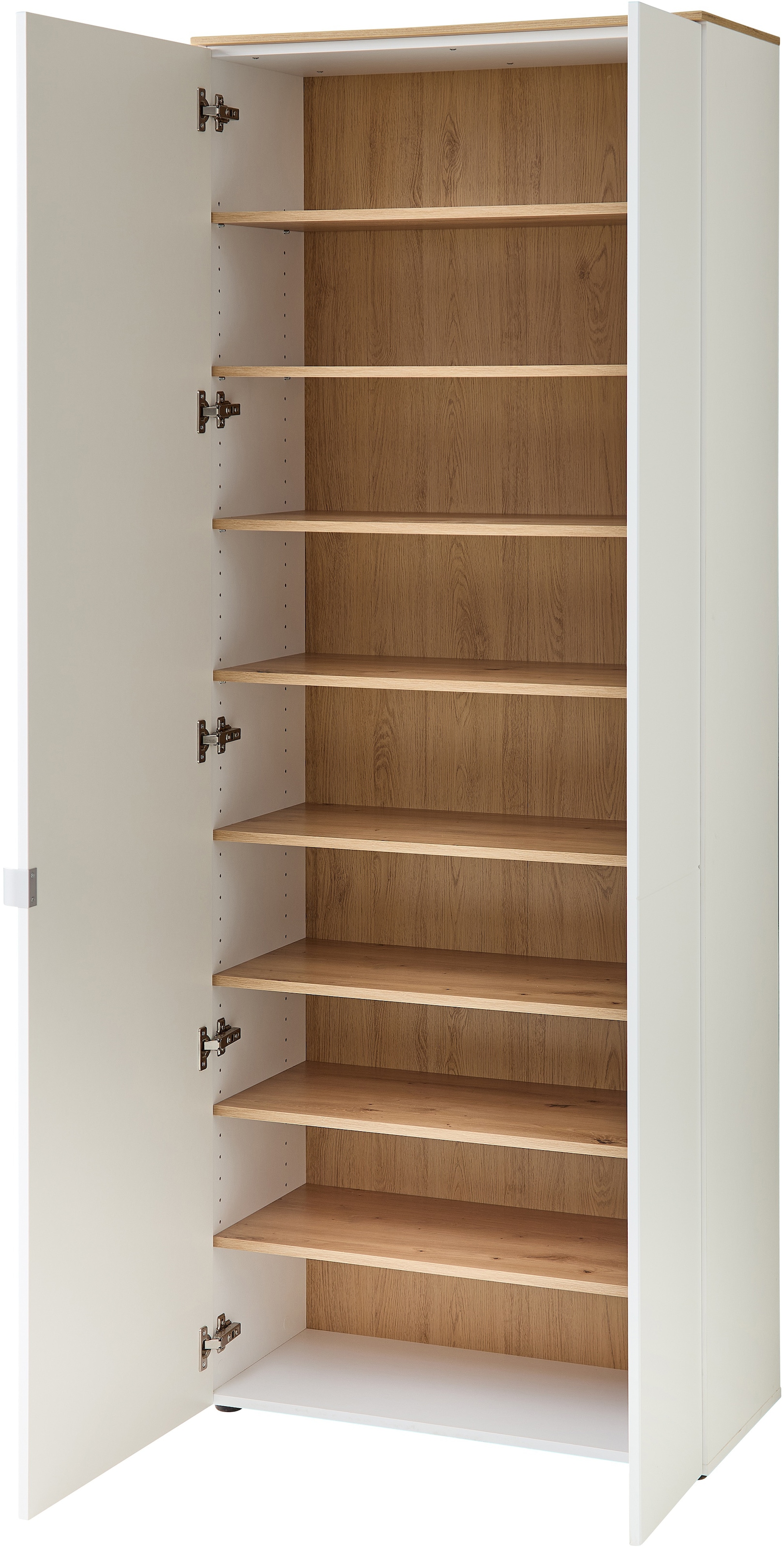 Innostyle Schuhschrank »Bari Schuhschrank, BxHxT 78x202x38 cm« 1 Stk. tlg. 2 türig, 9 Fächer, Softclose, ABS Kantenschutz