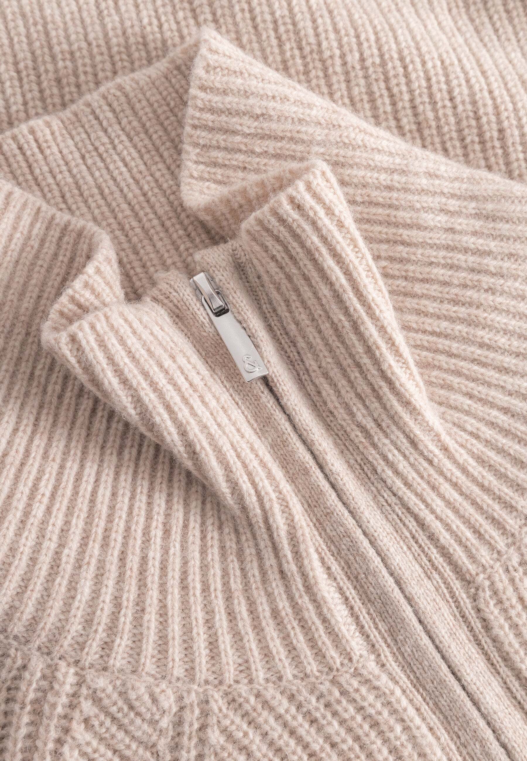 colours & sons Strickpullover »colours & sons Pullover Half-Zip-Lambswool«