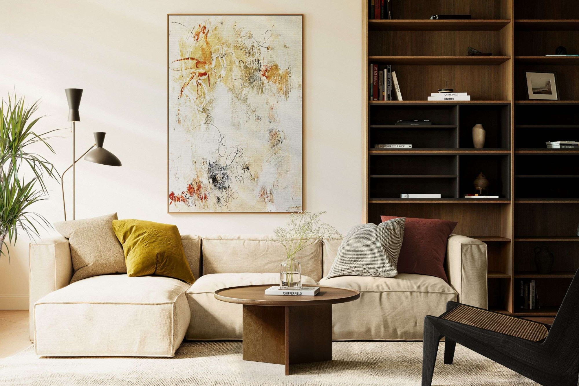 Woodman Table basse »Cala« 83/83/42 cm,  Breite 83 cm, rund, Tischplatte aus massiver Eiche, FSC® zertifiziert