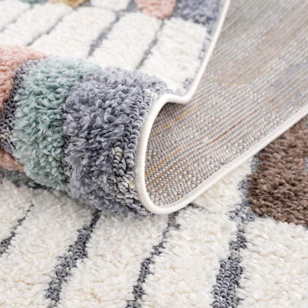 Carpet City Hochflor-Teppich »Focus 3032« rund 20 mm Höhe Boho-Teppich, Hochtief-Muster/ 3D-Effekt, für Wohnzimmer, Schlafzimmer