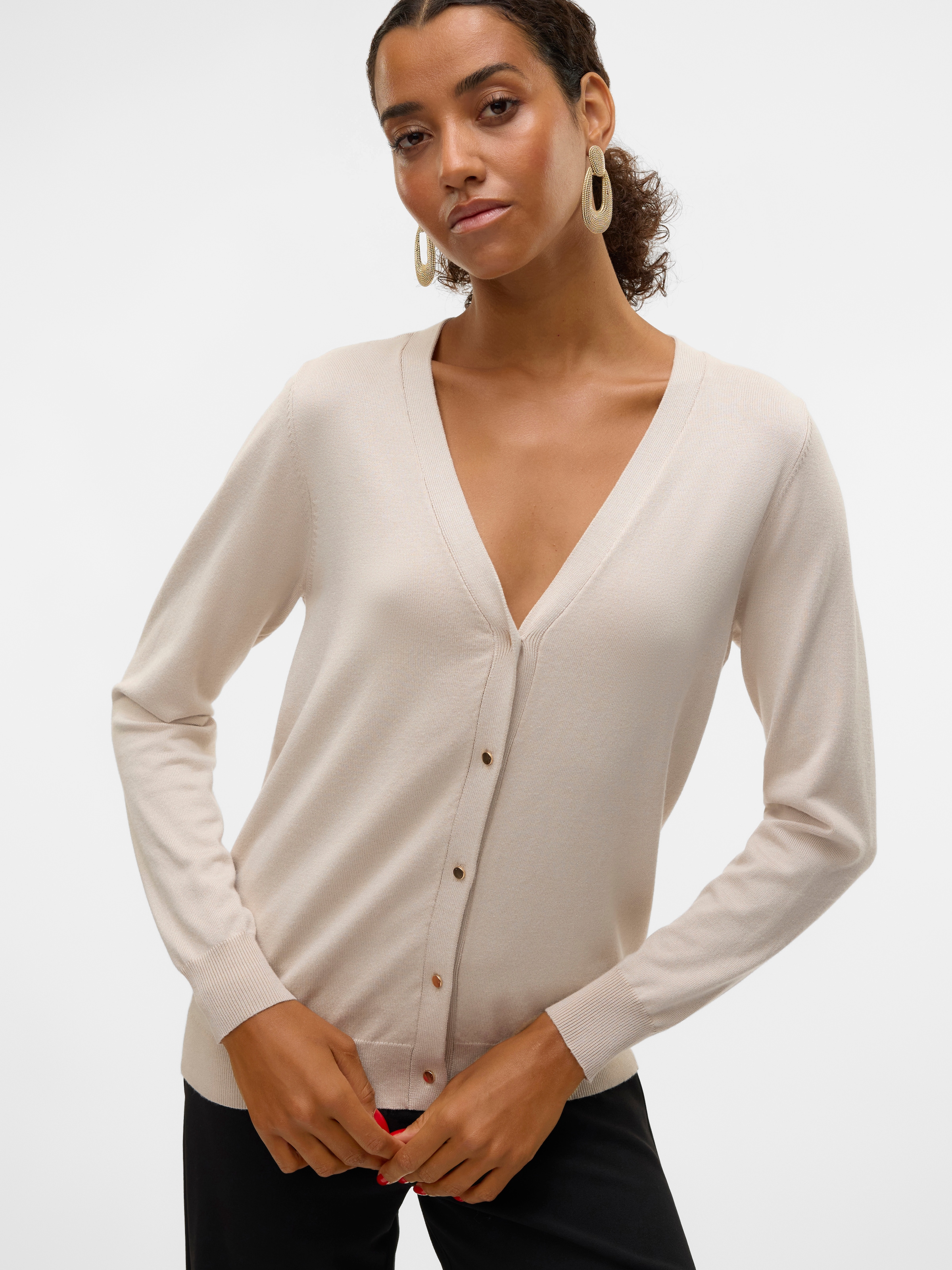 Vero Moda Veste en tricot »VMSILJE LS V-NECK CARDIGAN GA NOOS«