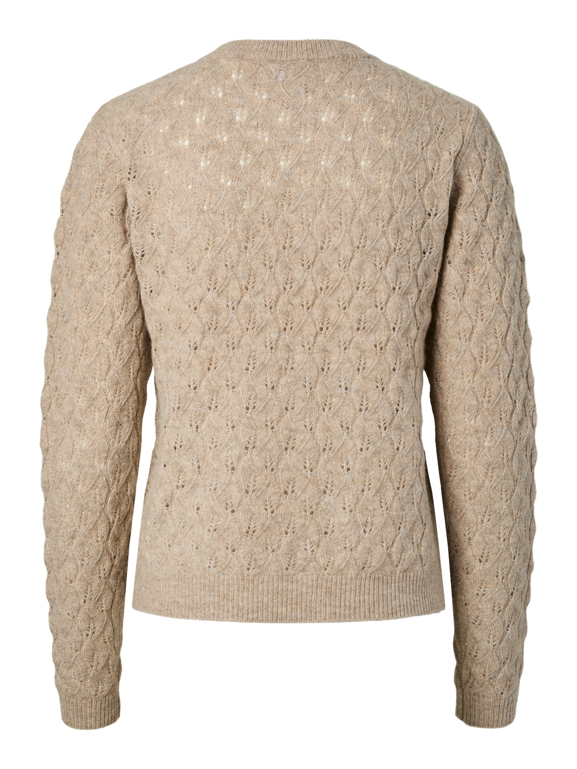 pieces Pull à col rond »PCLELOU LS O-NECK KNIT  NOOS BC« mélange de matériaux