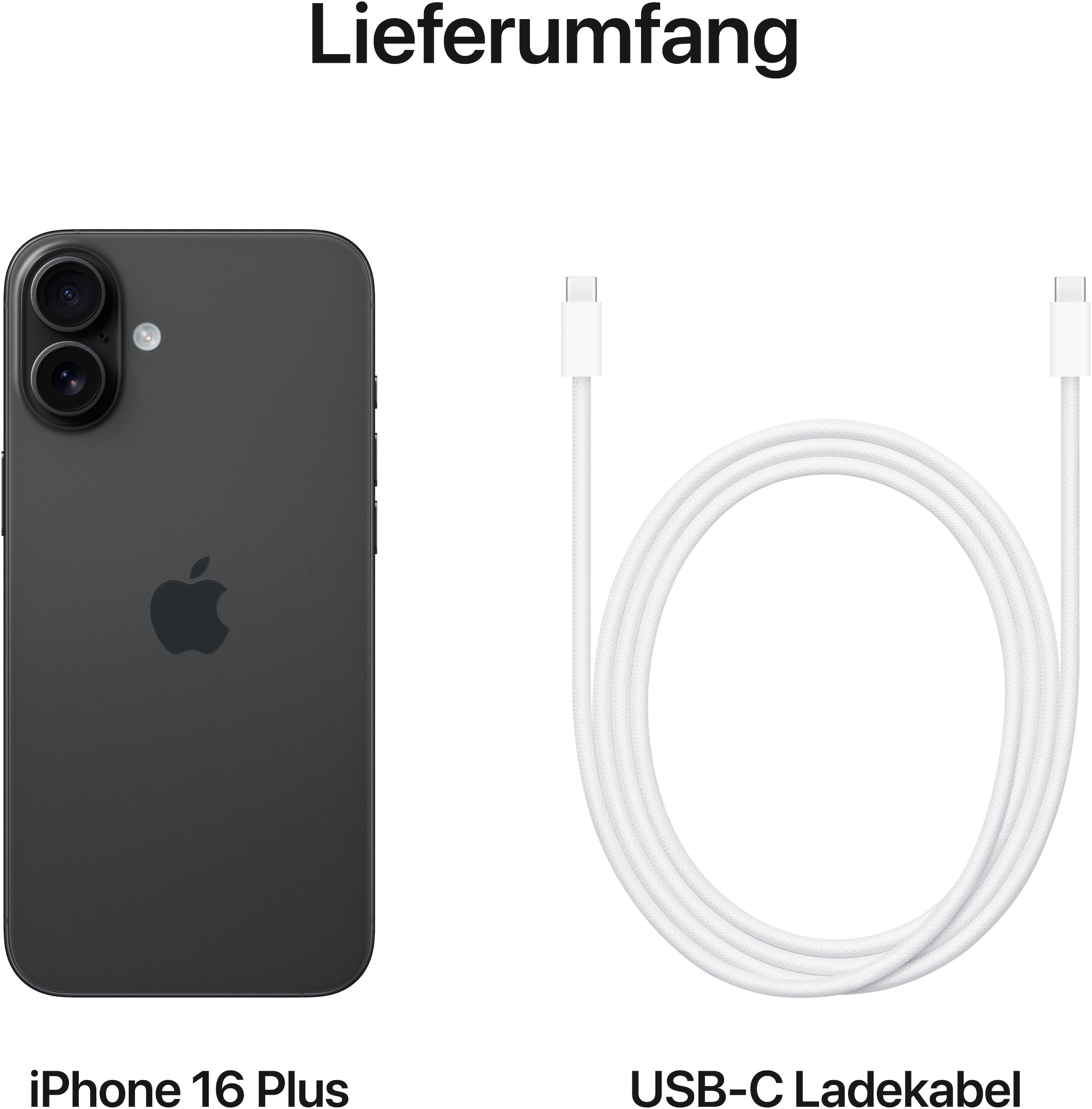 Apple Smartphone »iPhone 16 Plus« Schwarz
