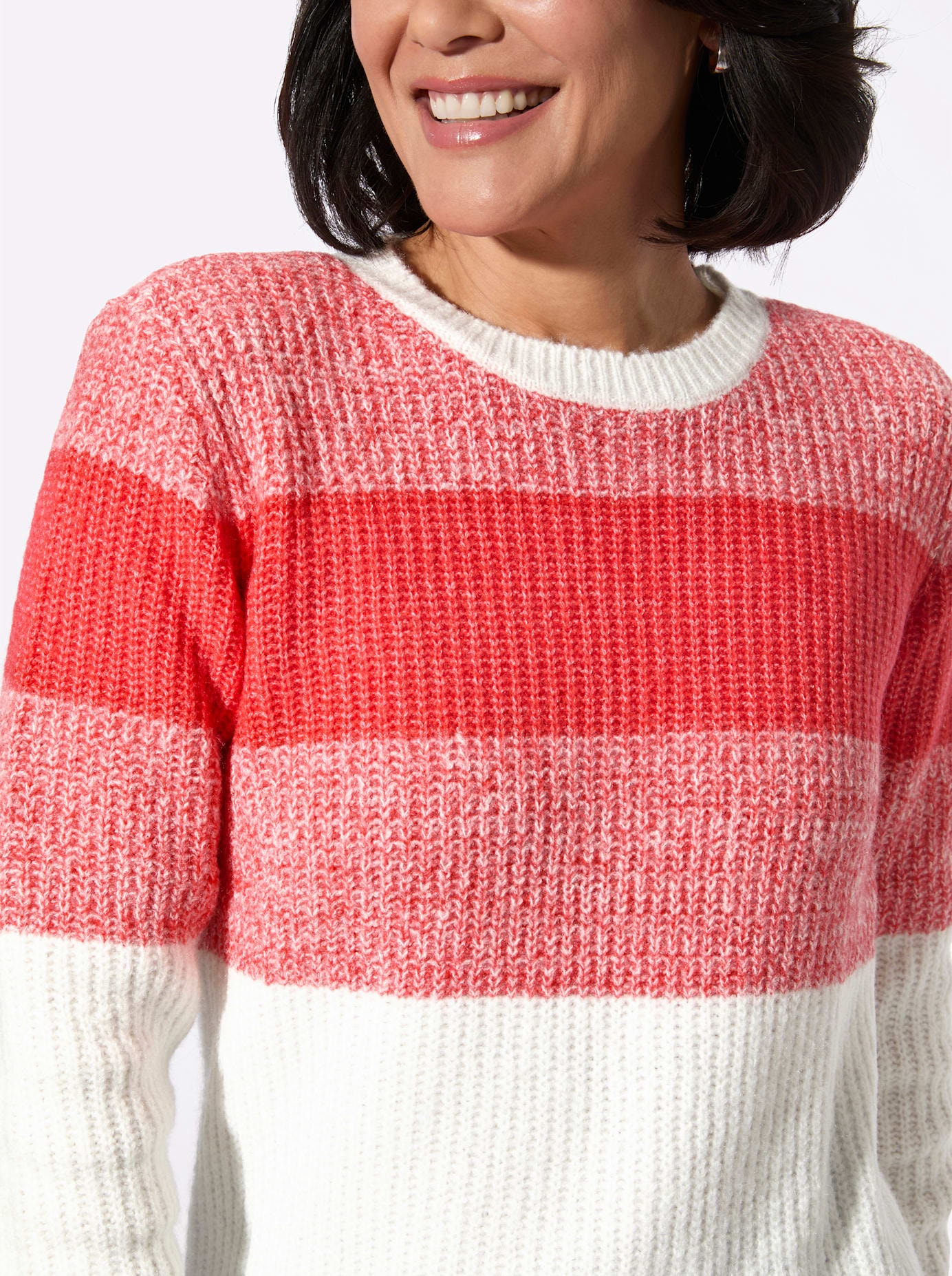 Casual Looks Pull à col rond »Rundhals-Pullover«