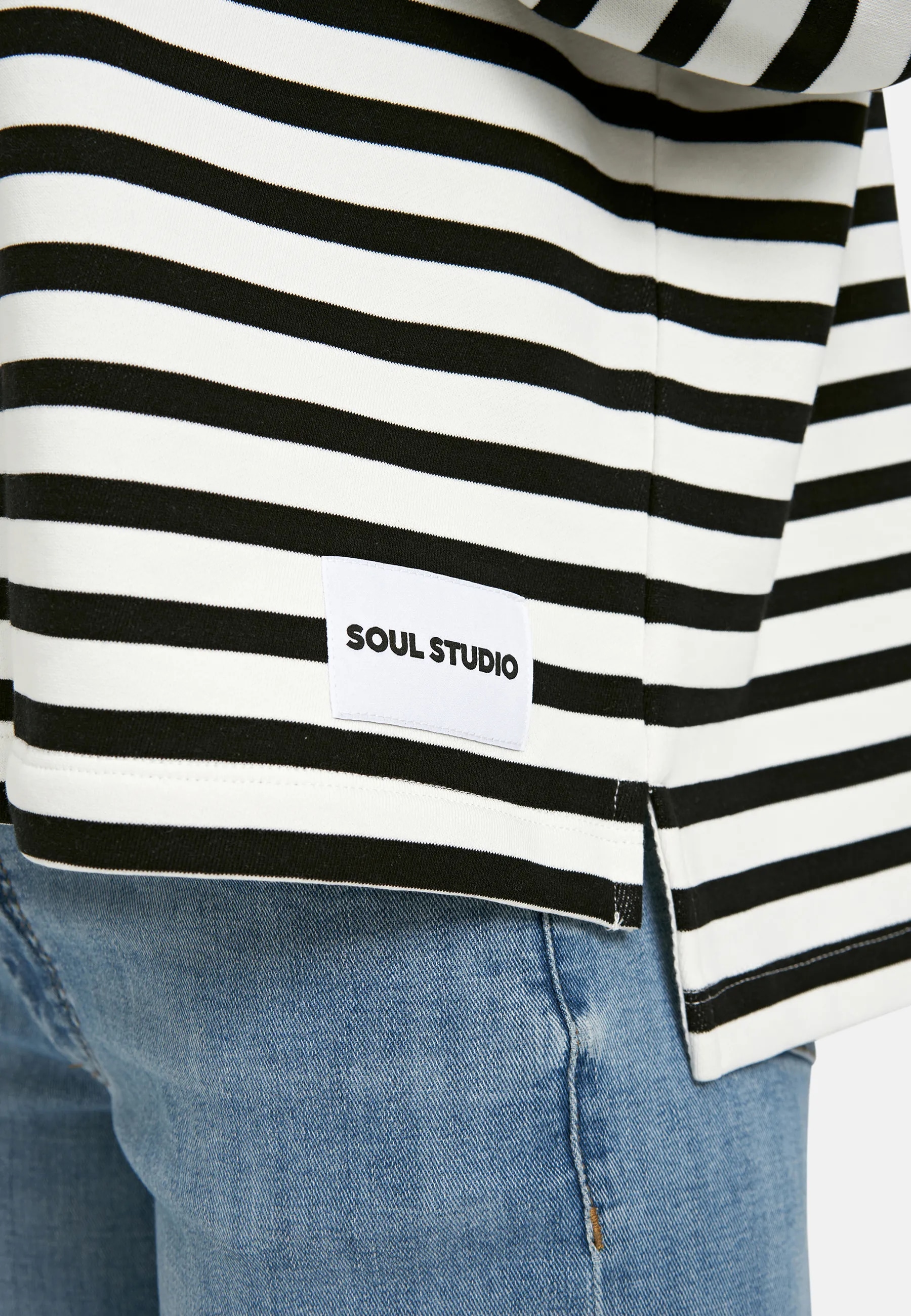 Smith & Soul Sweatshirt , mit Label-Aufnäher, Rundhals
