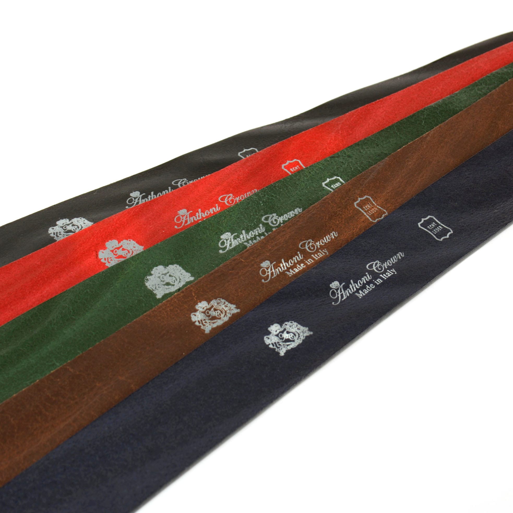 Anthoni Crown Ceinture en cuir , mit messingfarbener Schliesse