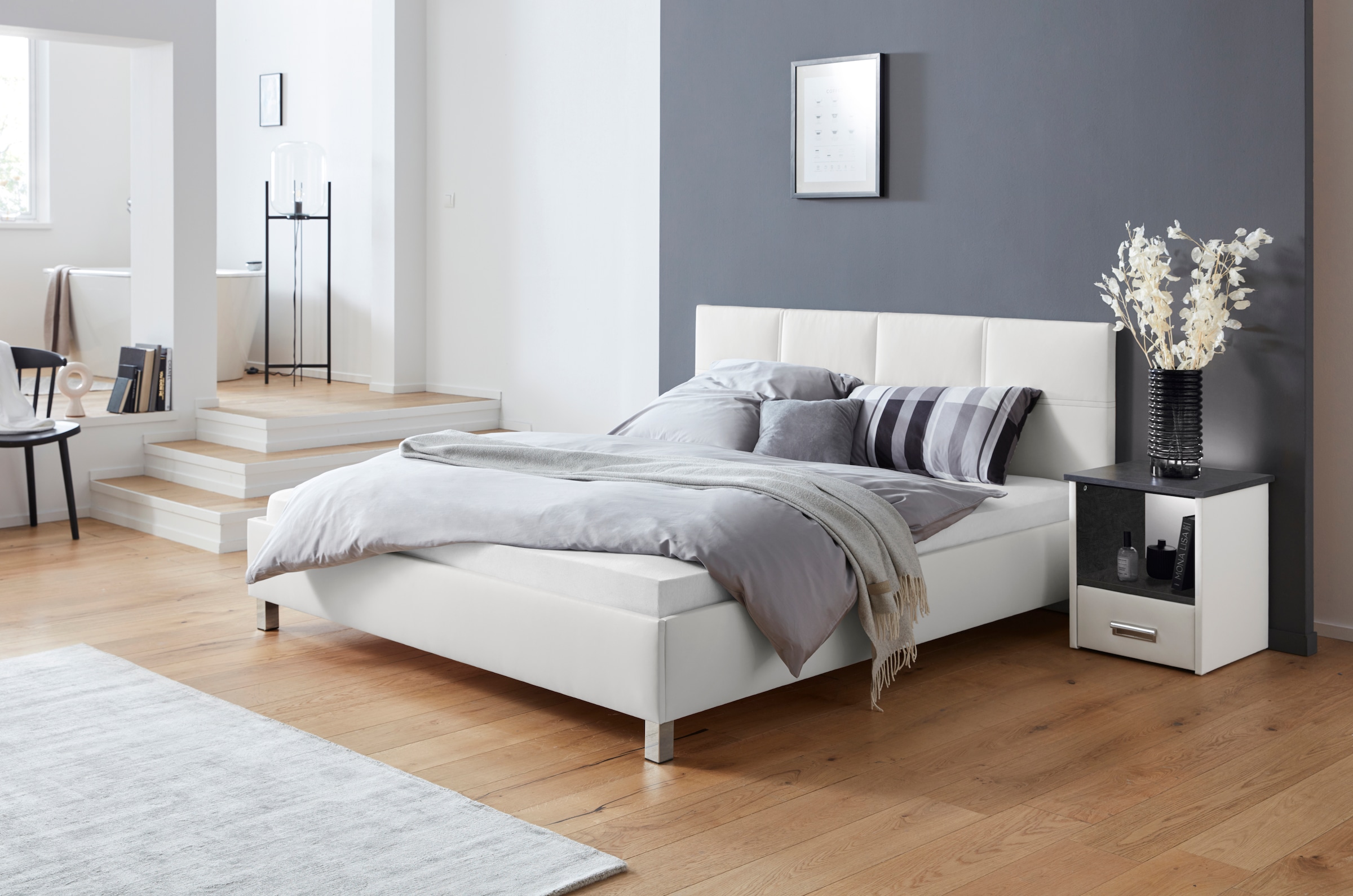 Westfalia Schlafkomfort Console de nuit »Brilon« wahlweise mit indirekter LED-Beleuchtung