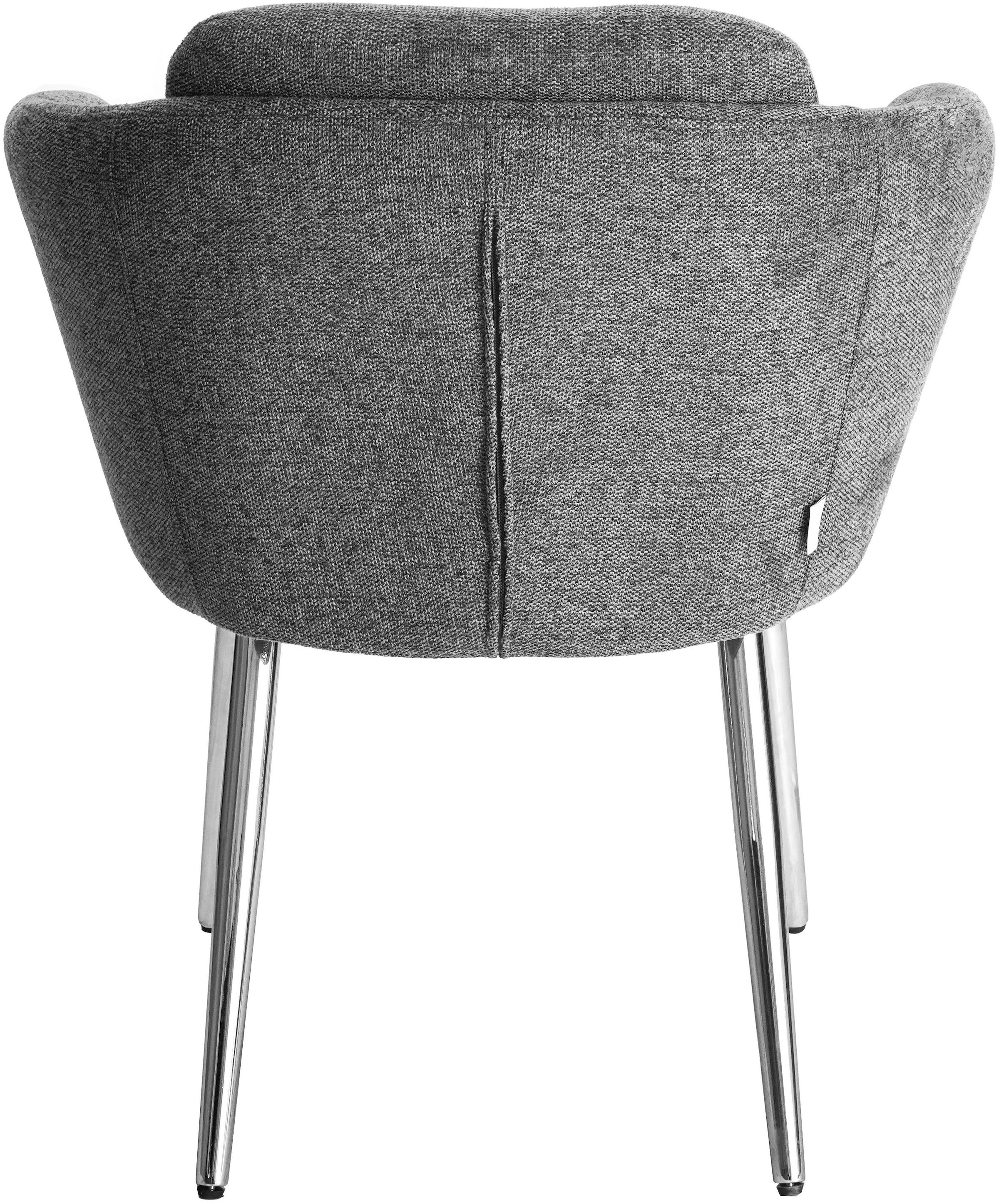 LeGer Home by Lena Gercke Chaise de salle à manger »Fleur« (Set) 2 cuisStrukturstoff, ergonomisches Design, gesteppte Rückenlehne