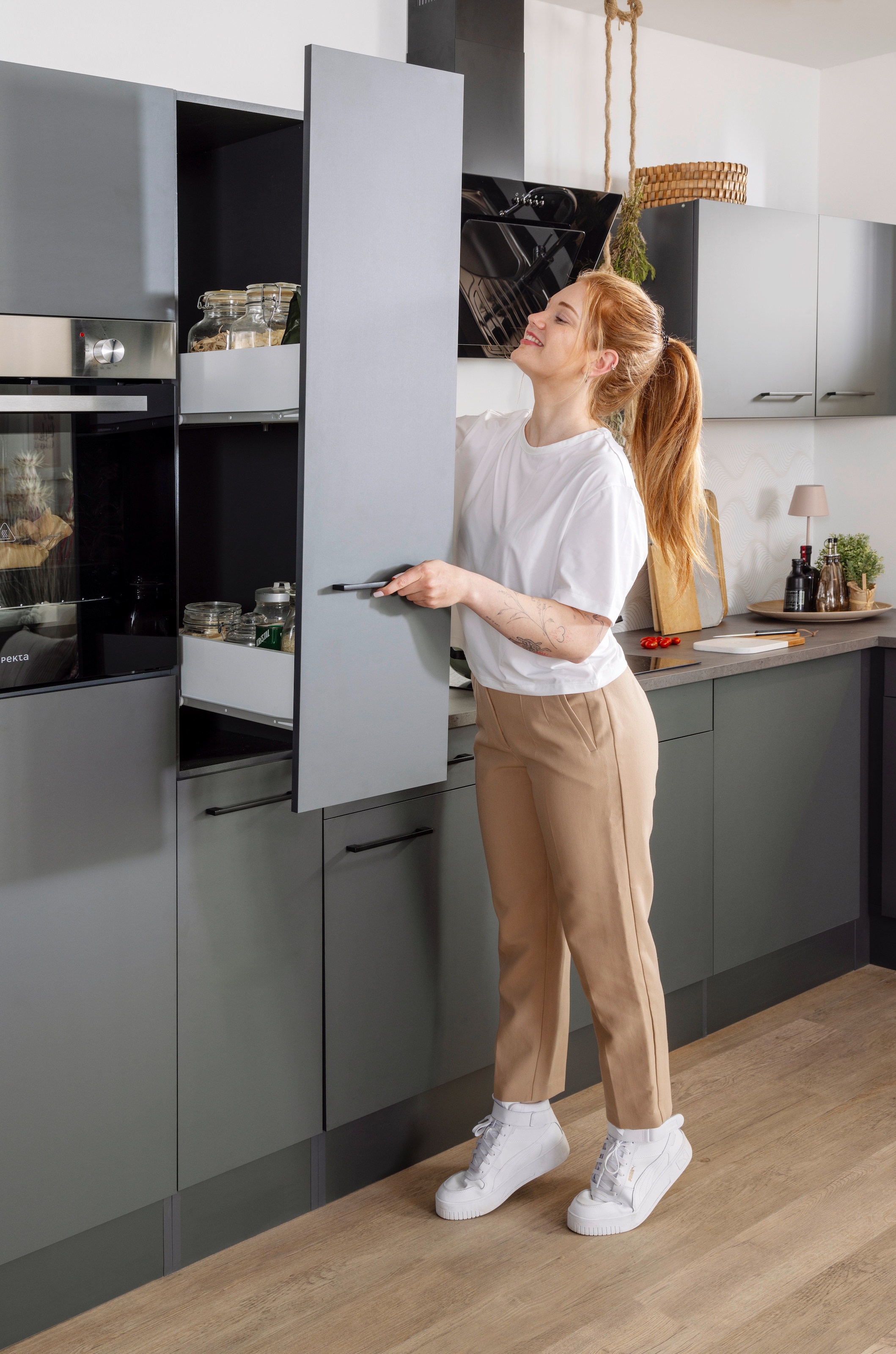 RESPEKTA Cuisine d'angle »Oliver« Breite 370 cm, 90 cm Arbeitshöhe, in exklusiver Konfiguration für OTTO
