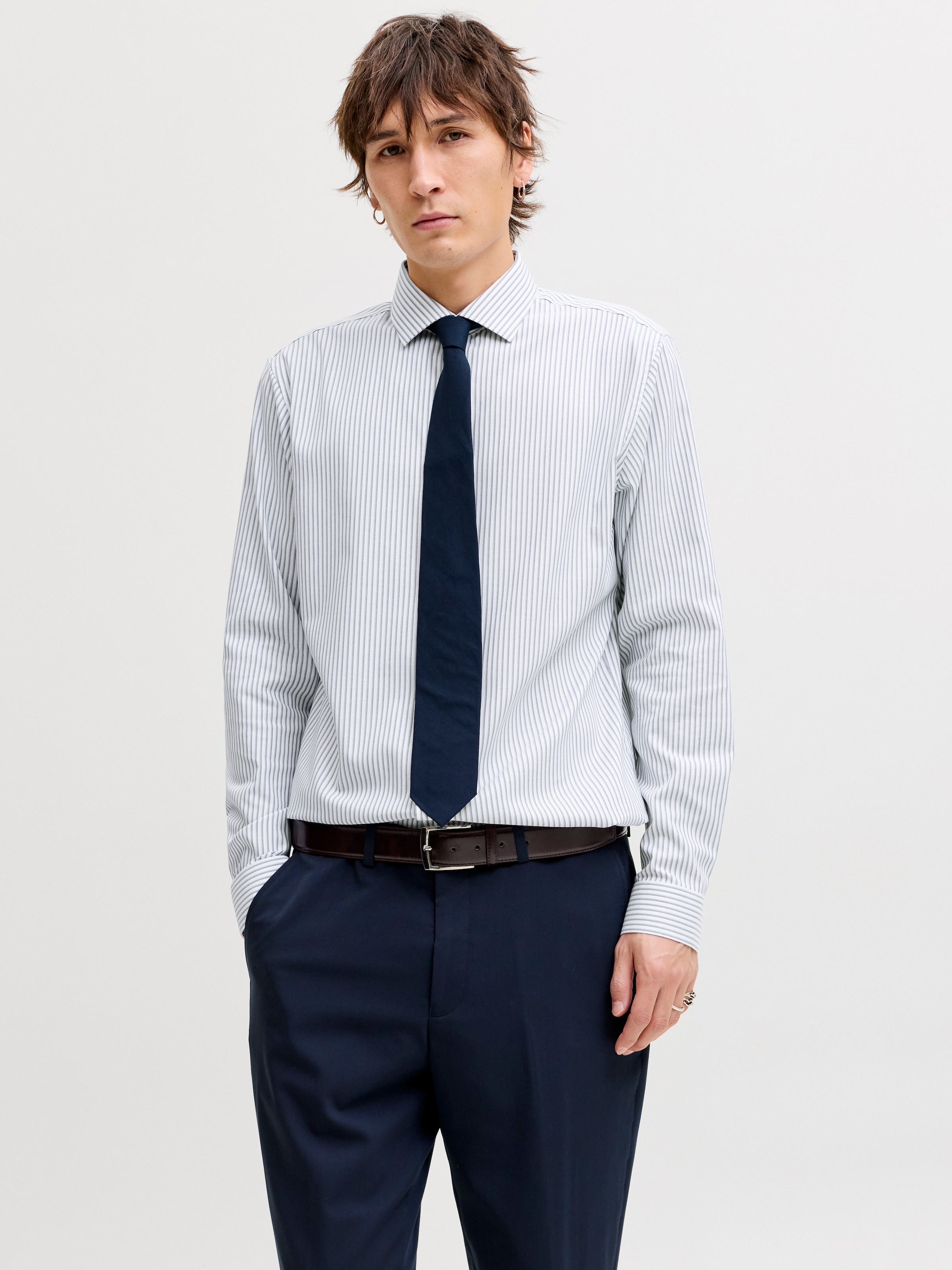 Jack & Jones Chemise à manches longues »JPRBLAPARKER Slim Fit Hemd, atmungsaktiv, ideal für den Alltag« Baumwolle, slim fit