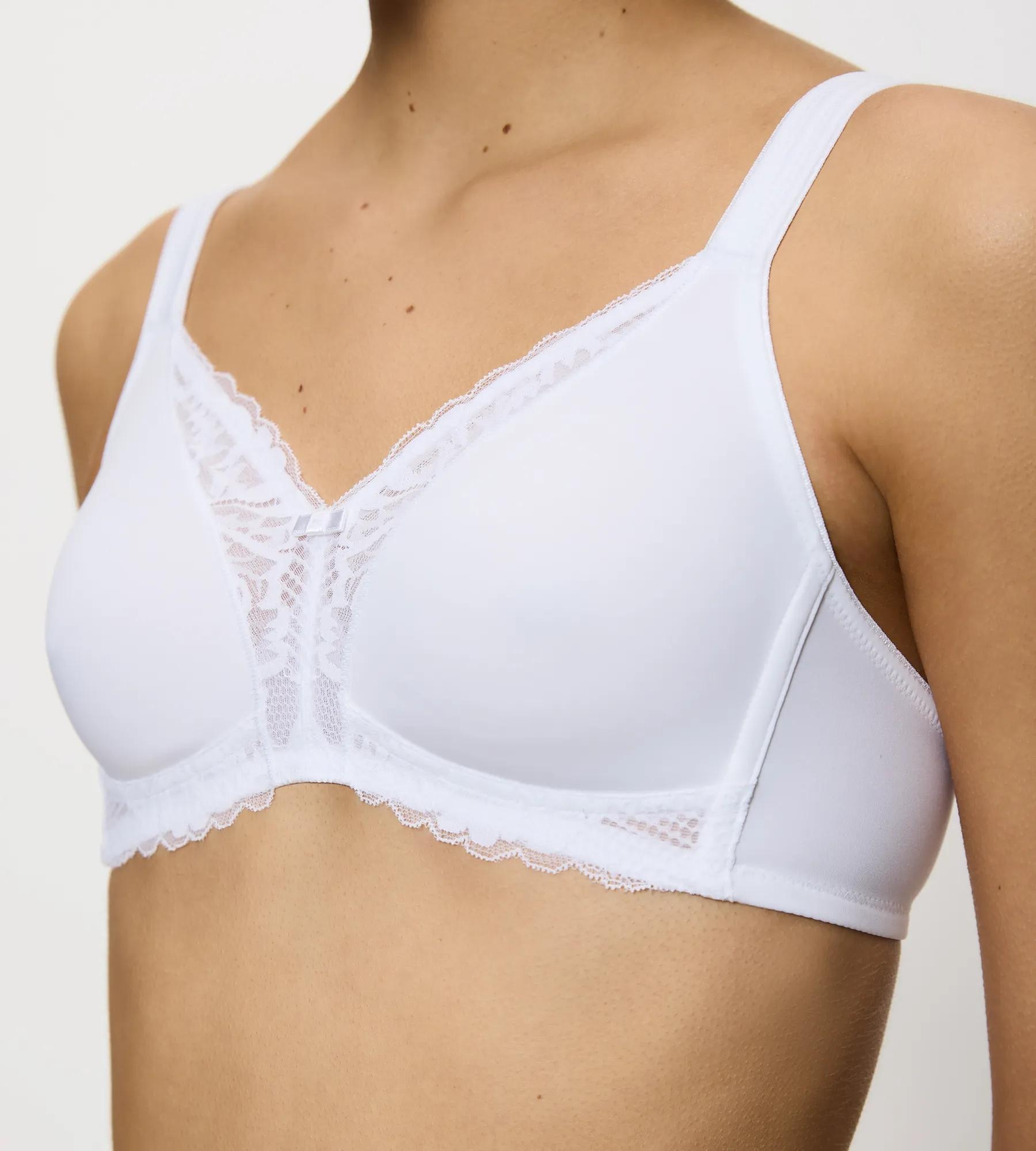Triumph Bügelloser BH »Modern Lace+Cotton« Spitzeneinsätze, starker Halt ohne Bügel, atmungsaktiv, leicht