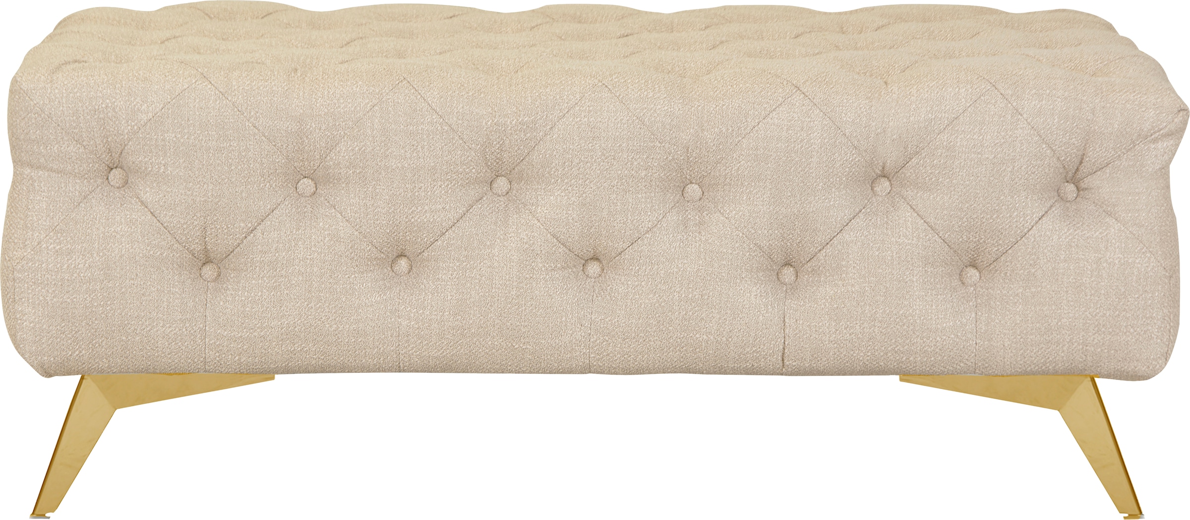 Home affaire Polsterhocker »Glynis« aufwändige Knopfheftung, moderne Chesterfield Optik, Fussfarbe wählbar