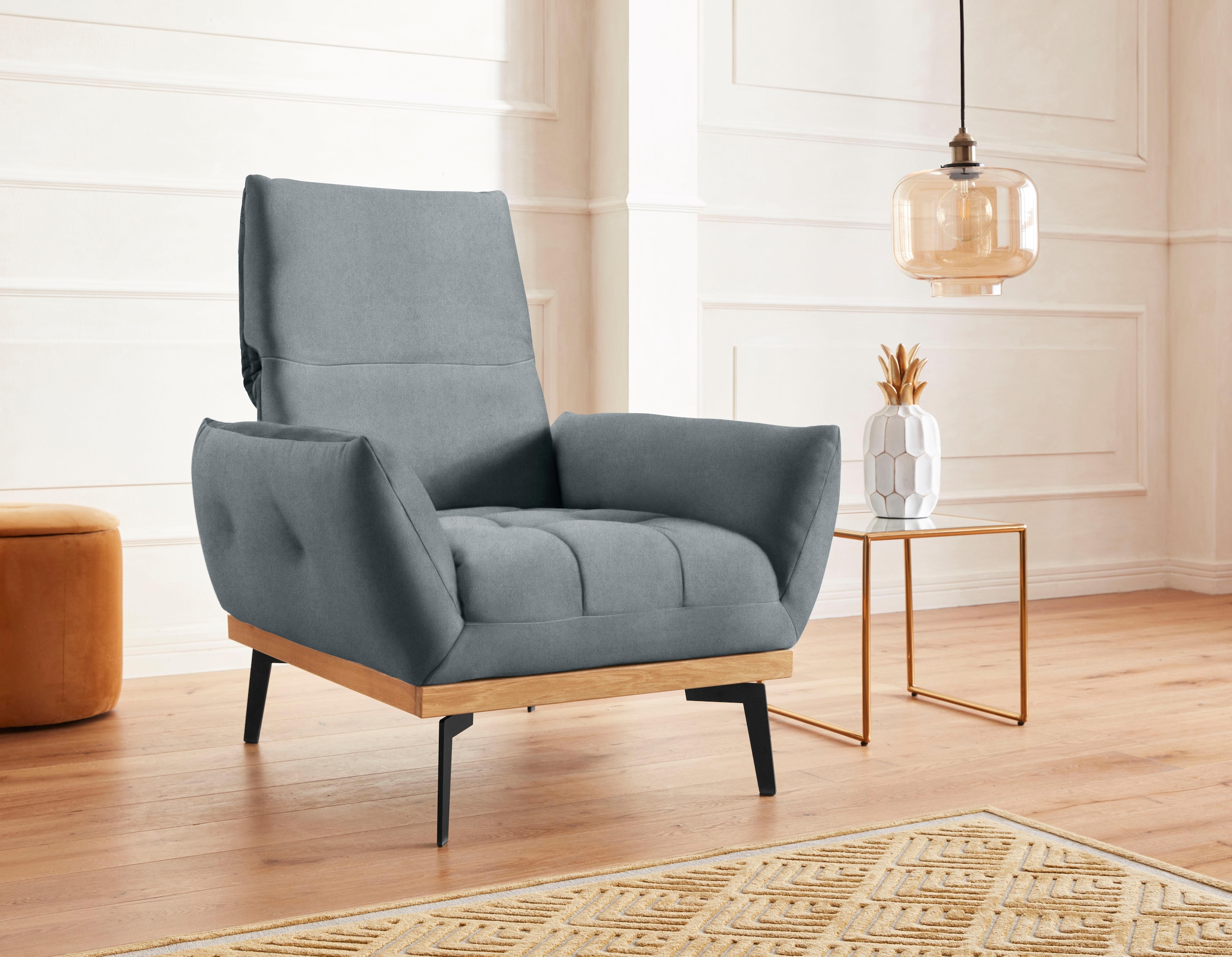 exxpo - sofa fashion Fauteuil »Palic, Loungesessel« inklusive Rückenverstellung