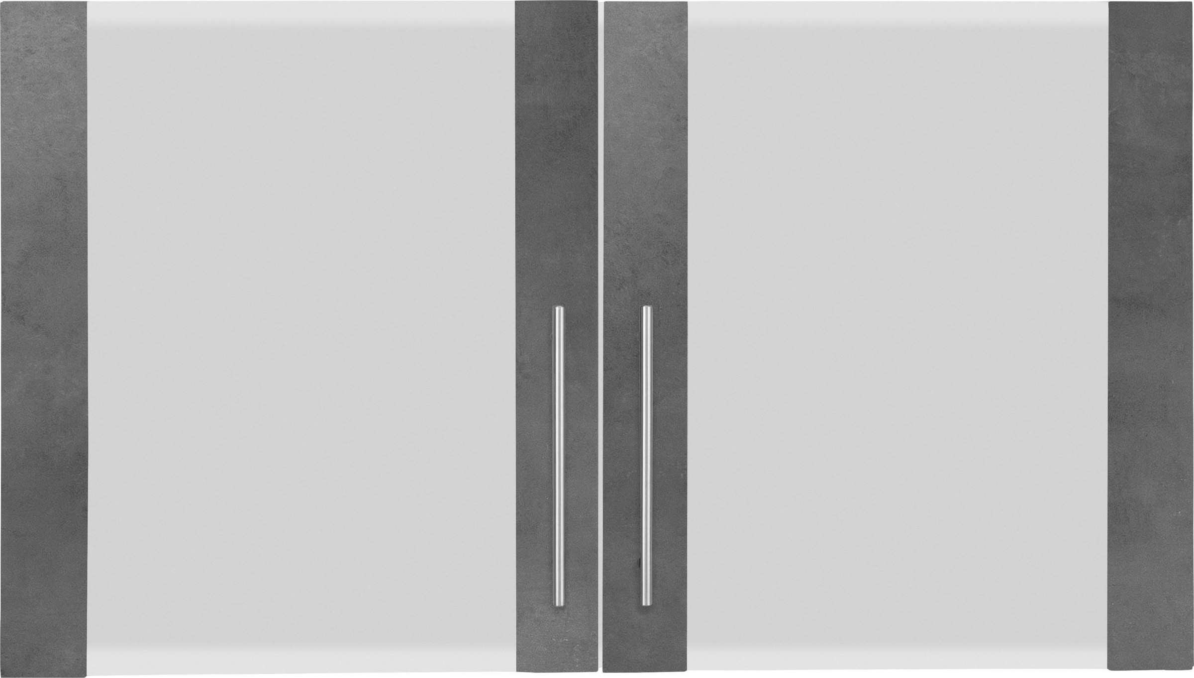 wiho Küchen Armoire suspendue en verre »Cali, TOPSELLER« Front mit Glaseinsatz