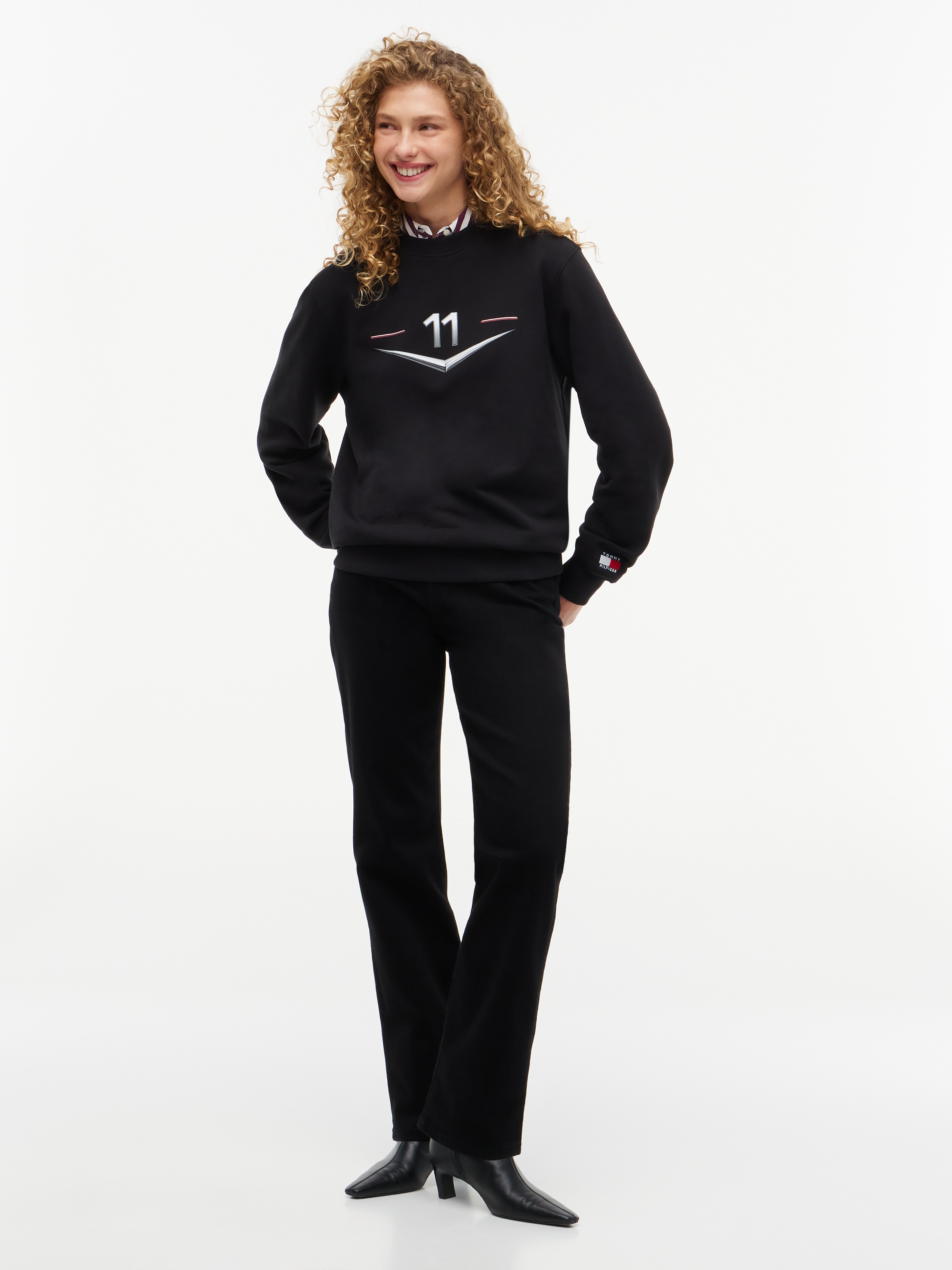 Tommy Hilfiger Sweatshirt »TH x Cadillac Formula 1® Team DRIVERS CHEVRON«, aus Baumwolle, Unisex
